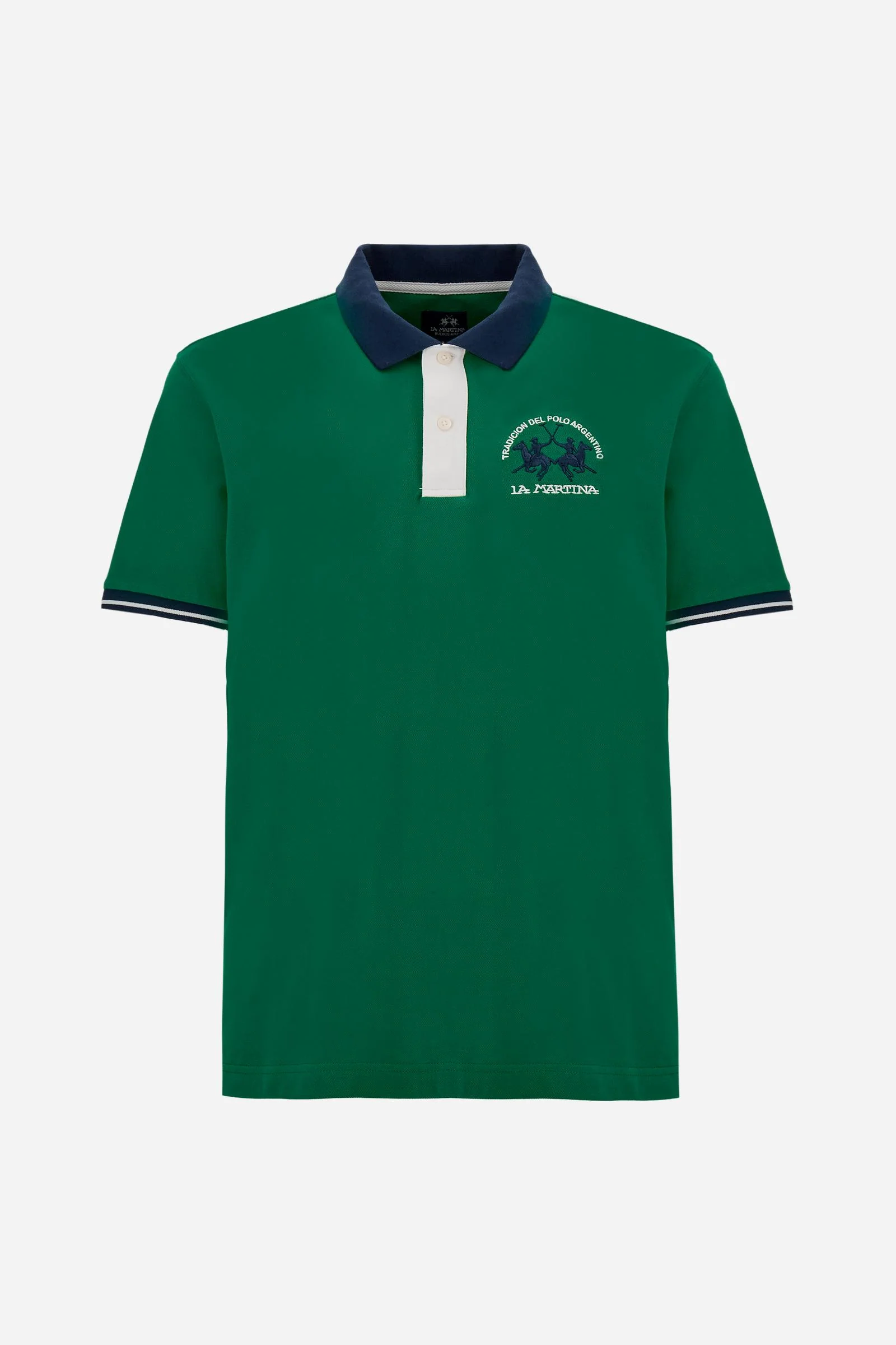 Herren Kurzarm-Poloshirt aus Stretch-Piqué mit Kontrastdetails – Trixie - Image 5
