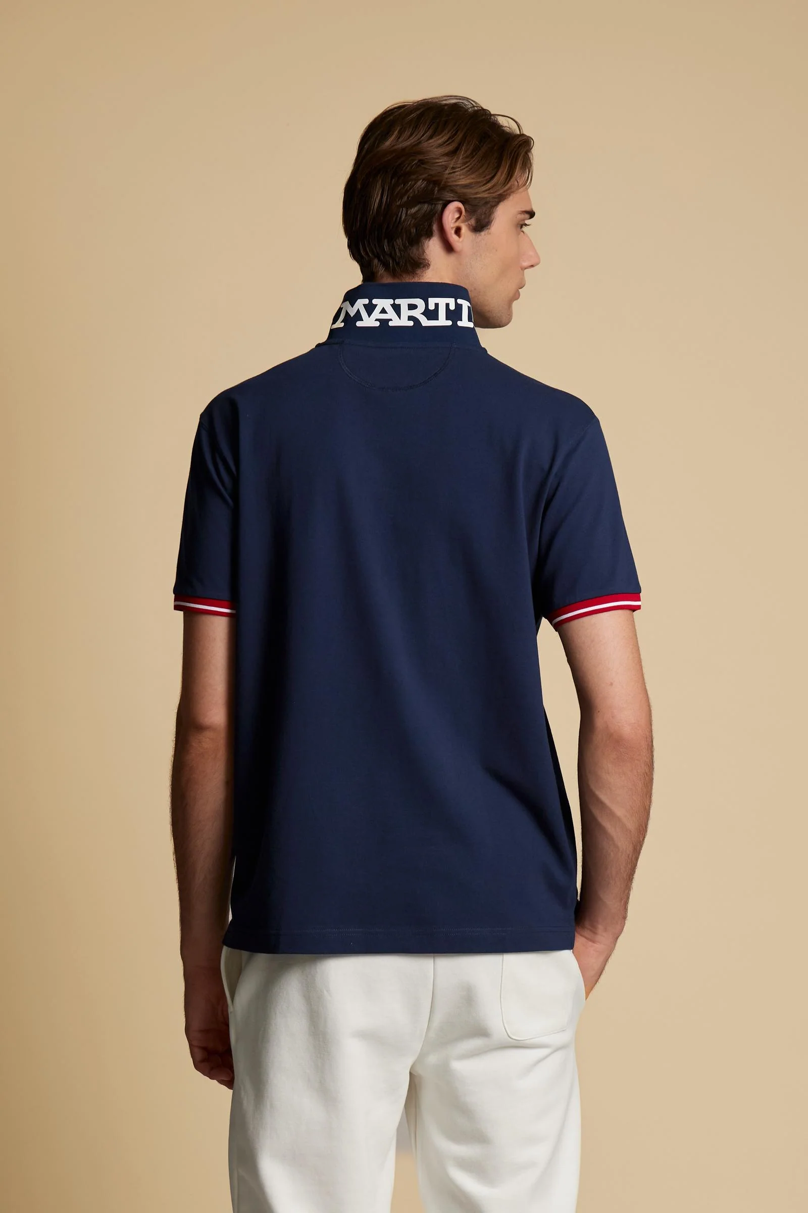 Herren Kurzarm-Poloshirt aus Stretch-Piqué mit Kontrastdetails – Trixie - Image 4