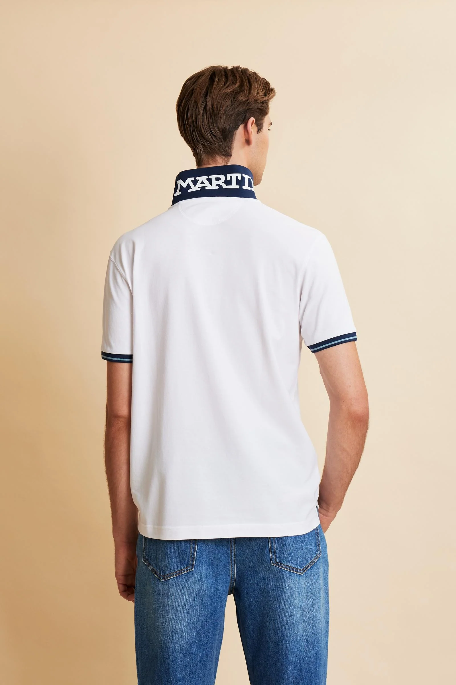 Herren Kurzarm-Poloshirt aus Stretch-Piqué mit Kontrastdetails – Trixie - Image 4