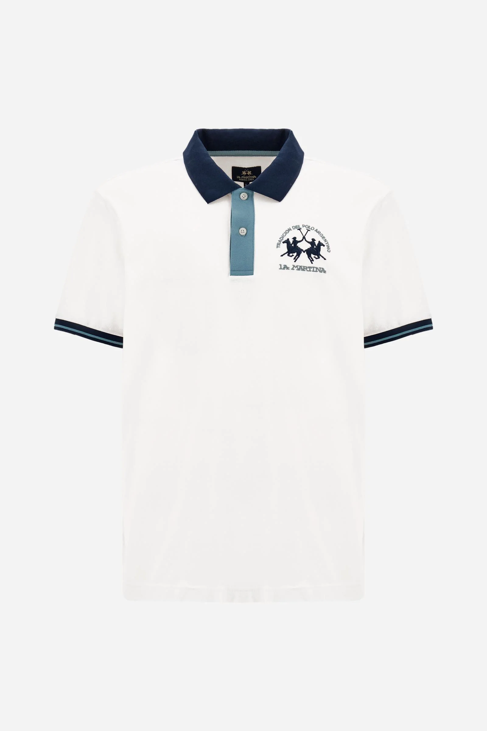Herren Kurzarm-Poloshirt aus Stretch-Piqué mit Kontrastdetails – Trixie - Image 5