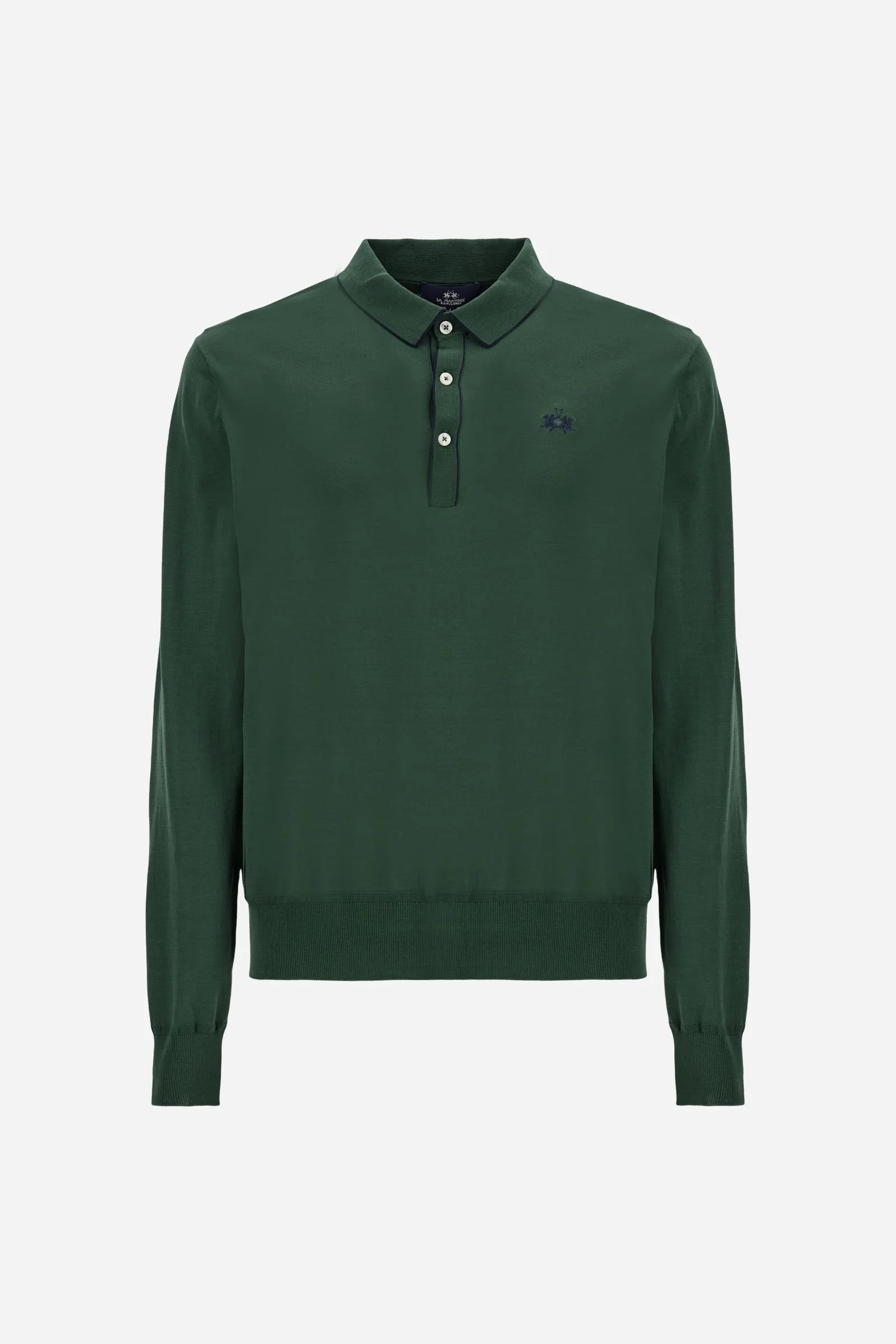 Herren Langarm-Poloshirt aus Baumwolle Silk Touch - Crisanto - Image 5