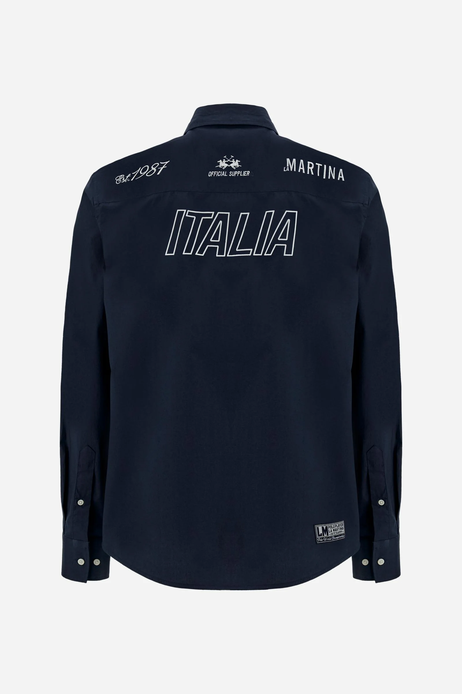 Herren Langarmhemd aus Popeline Italia Edition - Clemar - Image 6