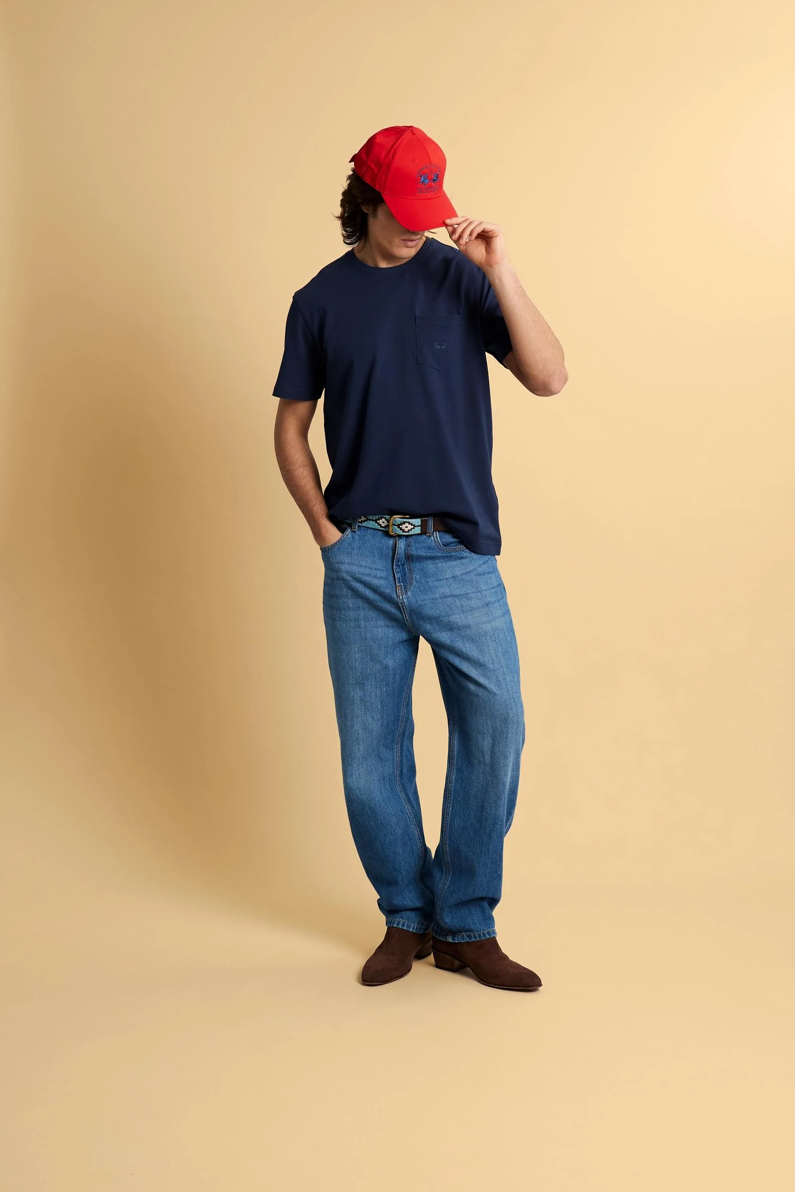 Herren-Piqué-T-Shirt mit Tasche – Agustin - Image 2