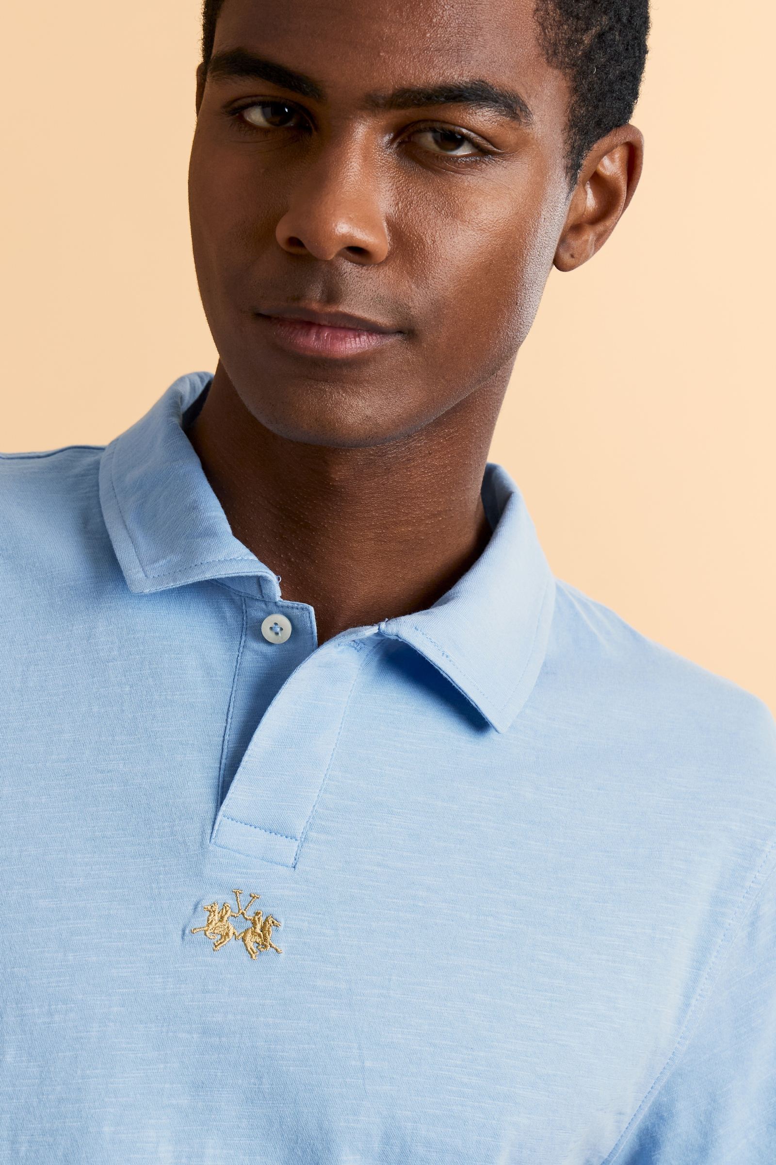 Herren Polo aus Slub-Baumwolljersey - Yoojoon - Image 3