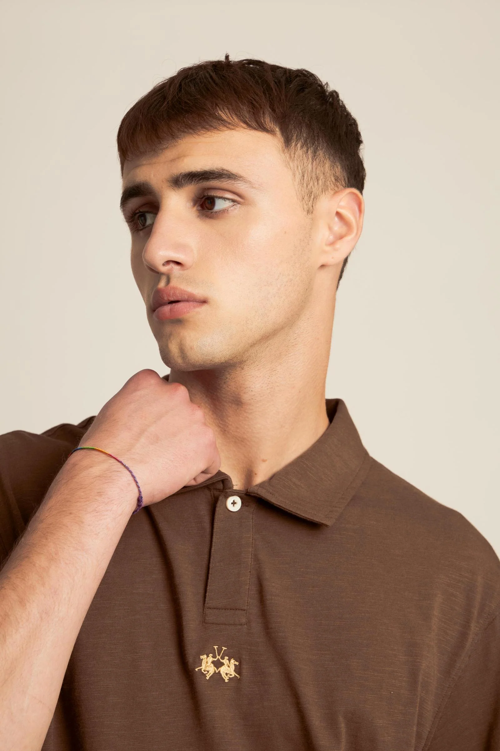 Herren Polo aus Slub-Baumwolljersey - Yoojoon - Image 3