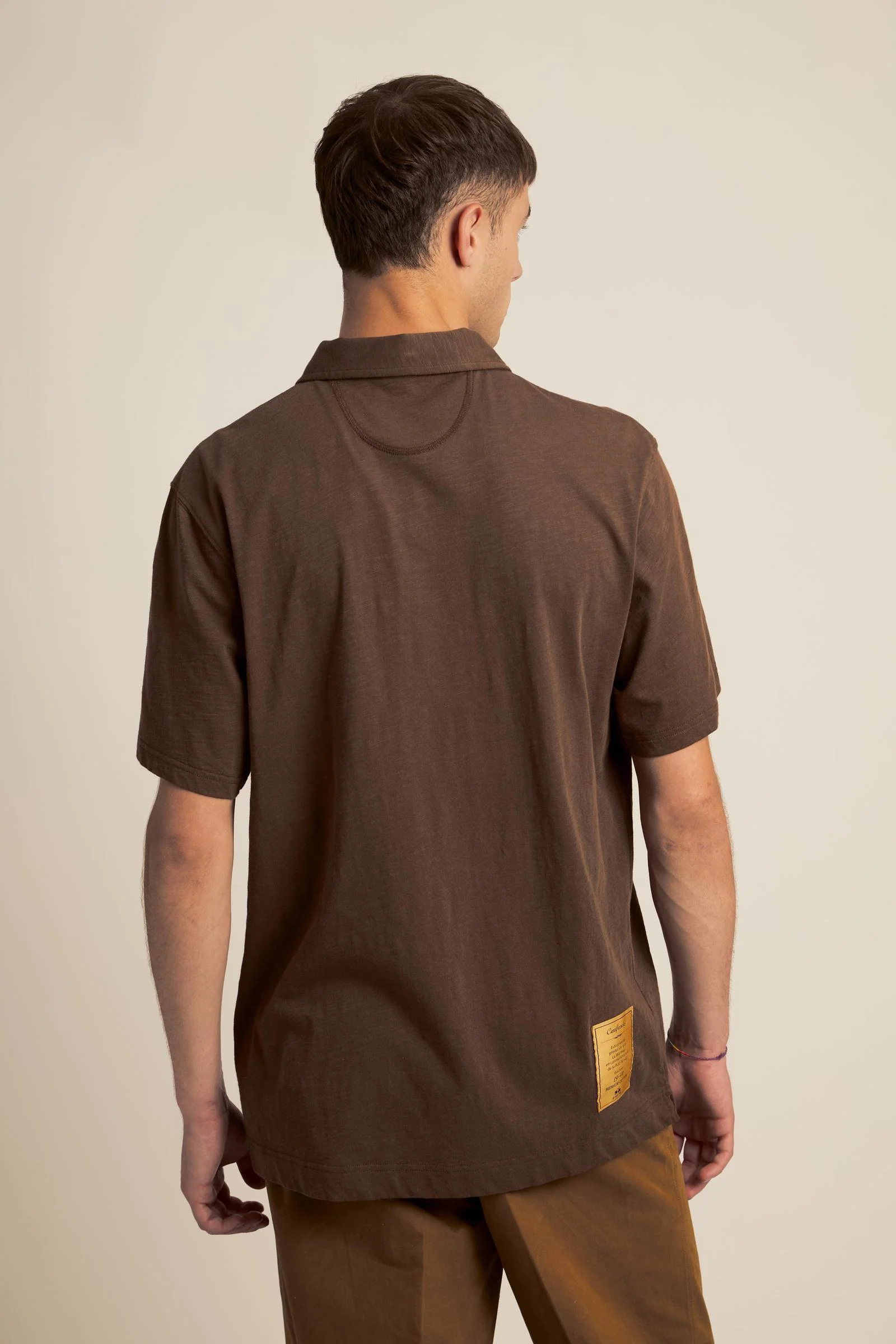 Herren Polo aus Slub-Baumwolljersey - Yoojoon - Image 4
