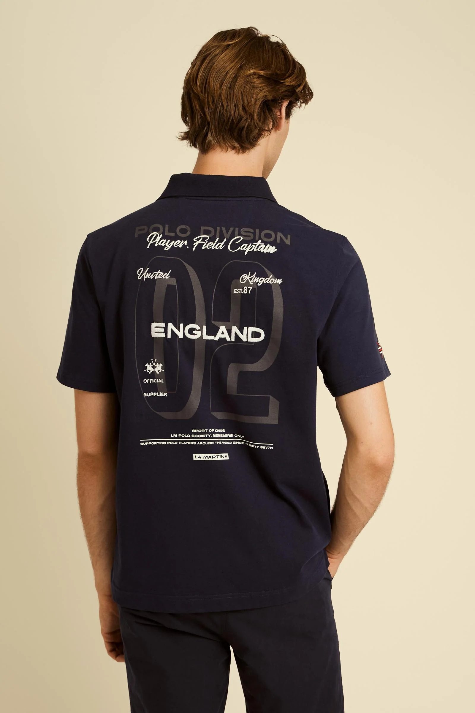 Herren Poloshirt aus Baumwolljersey England Edition - Cosmo - Image 4