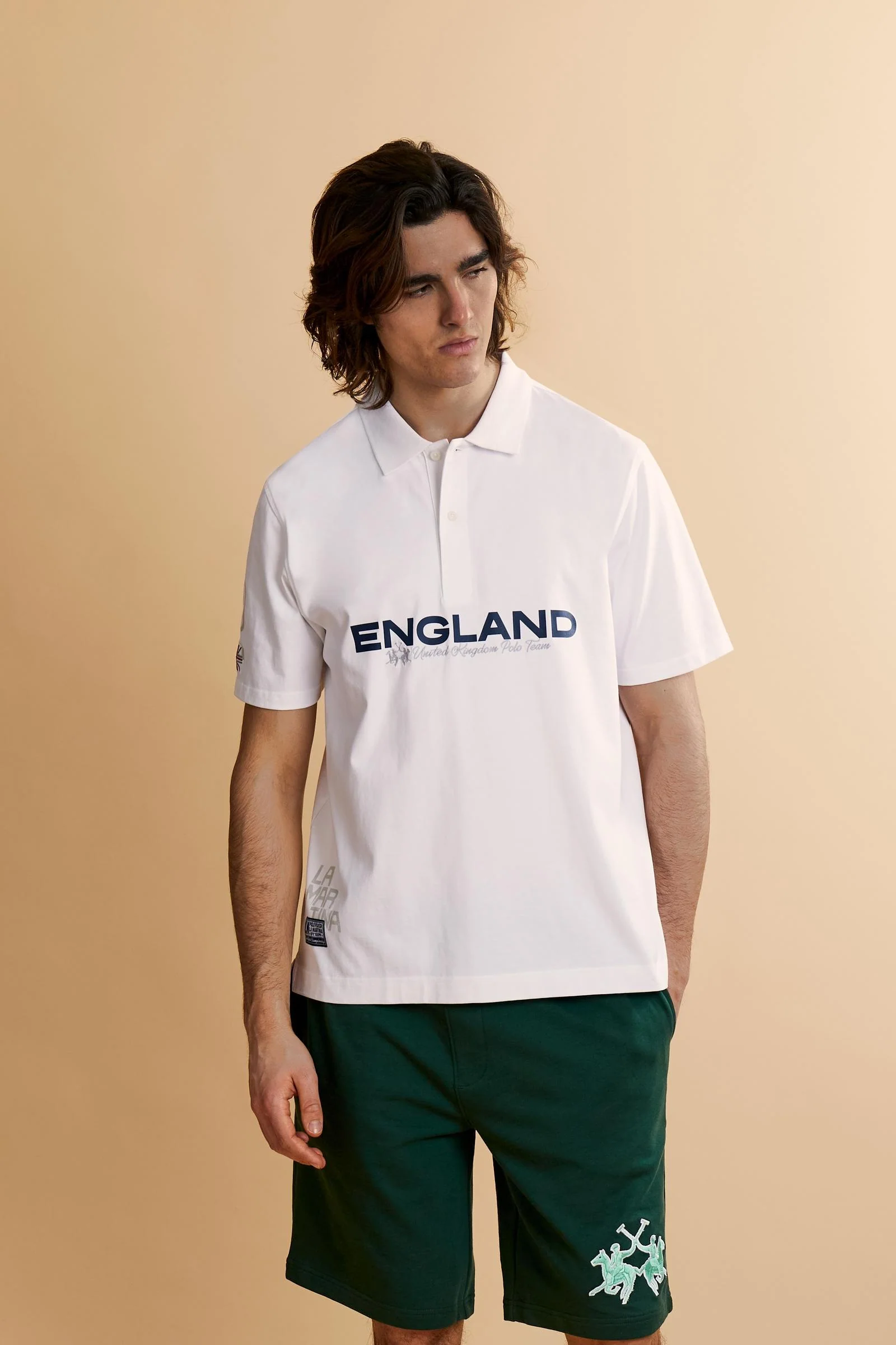 Herren Poloshirt aus Baumwolljersey England Edition - Cosmo
