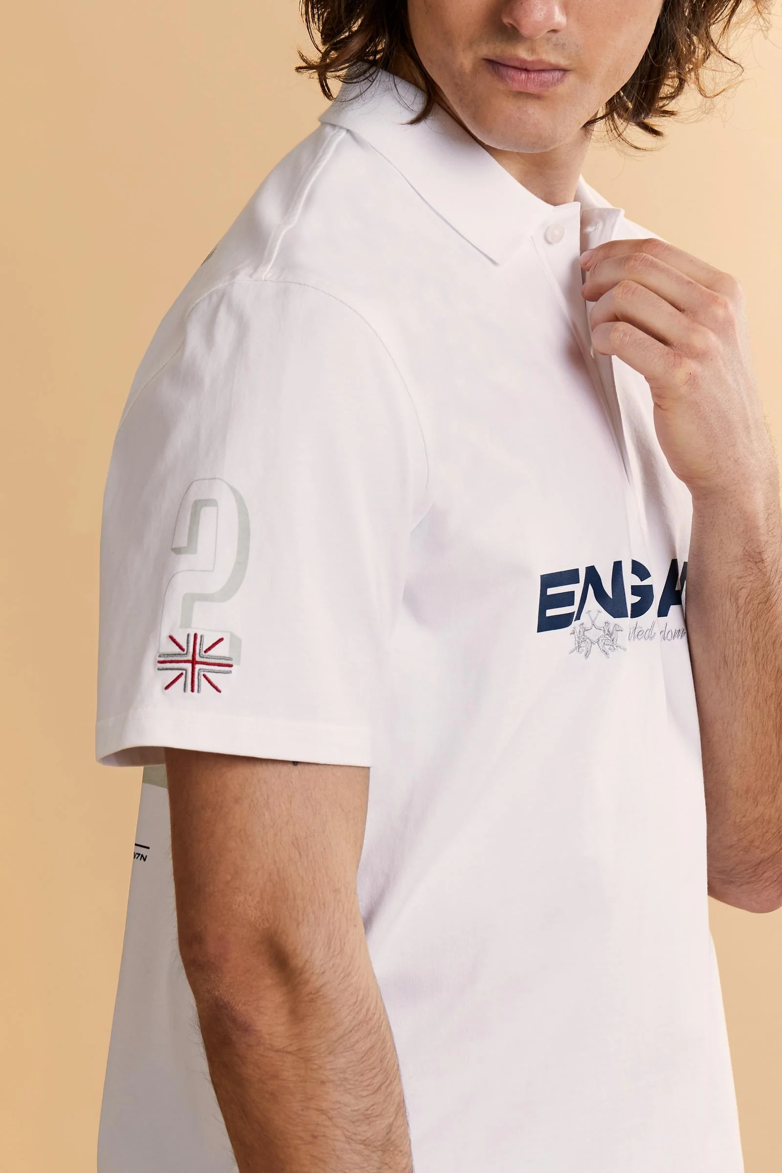 Herren Poloshirt aus Baumwolljersey England Edition - Cosmo - Image 3