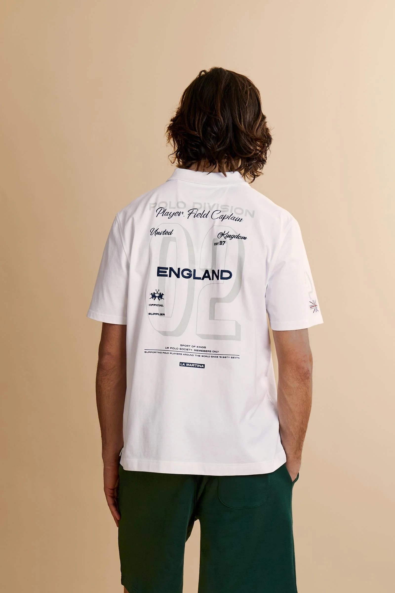 Herren Poloshirt aus Baumwolljersey England Edition - Cosmo - Image 4
