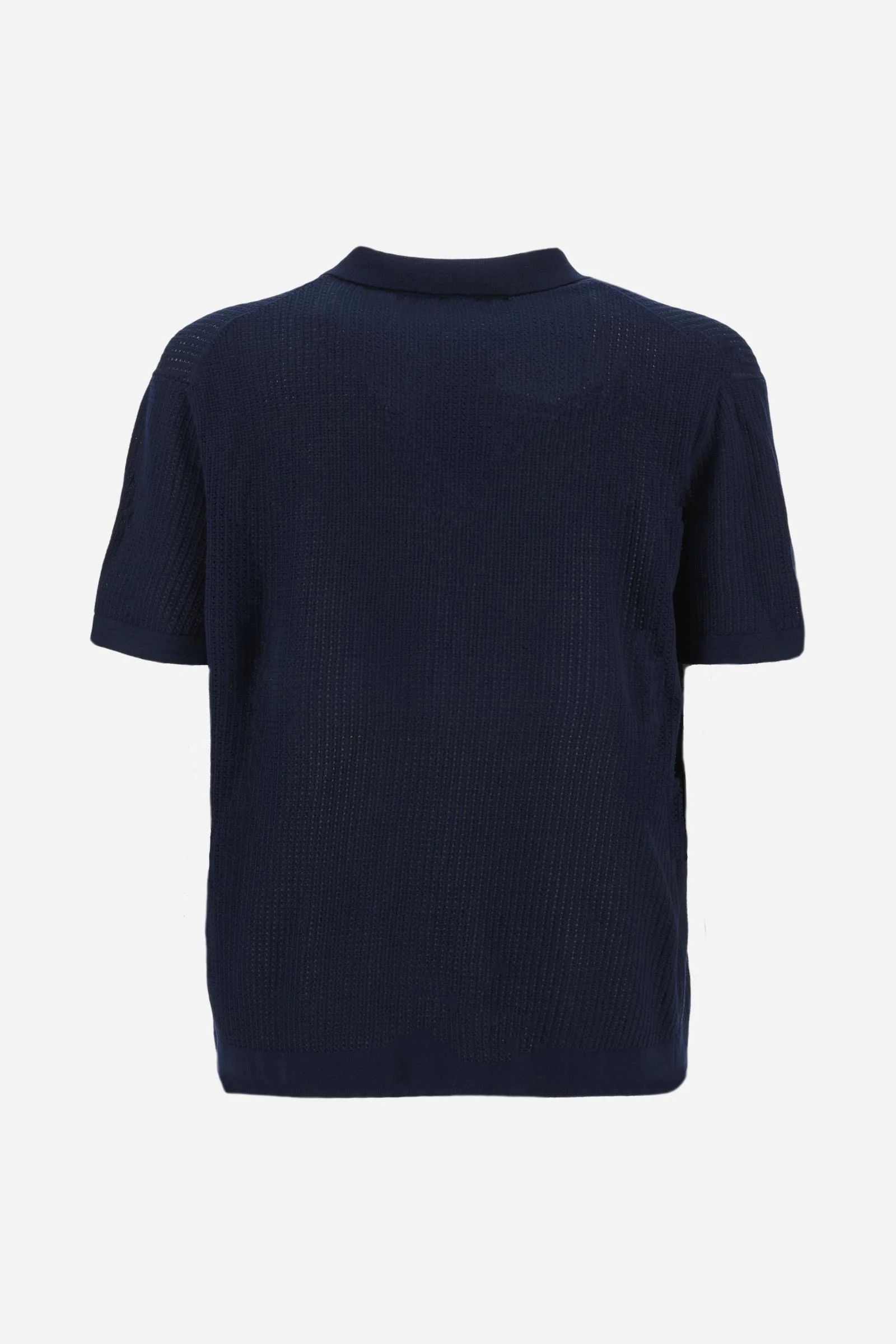 Herren-Poloshirt aus durchbrochenem Bio-Baumwollstrick - Carlton - Image 6