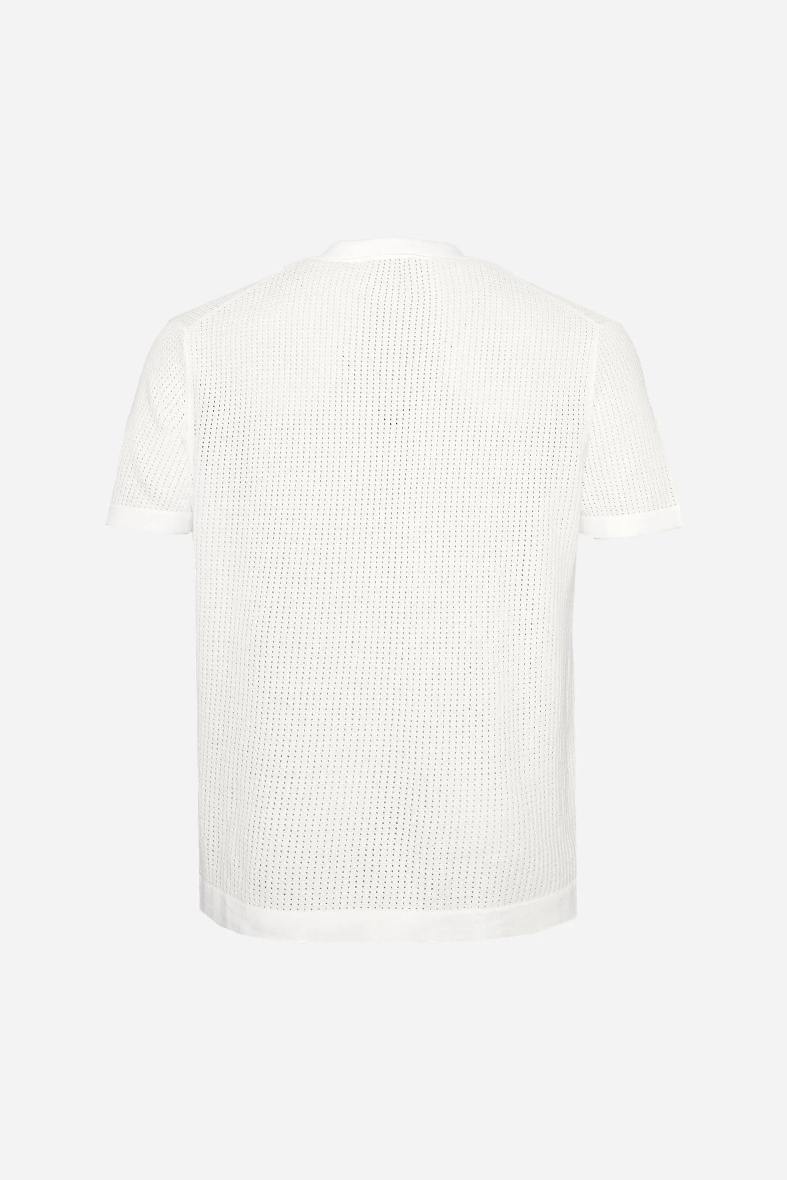 Herren-Poloshirt aus durchbrochenem Bio-Baumwollstrick - Carlton - Image 6