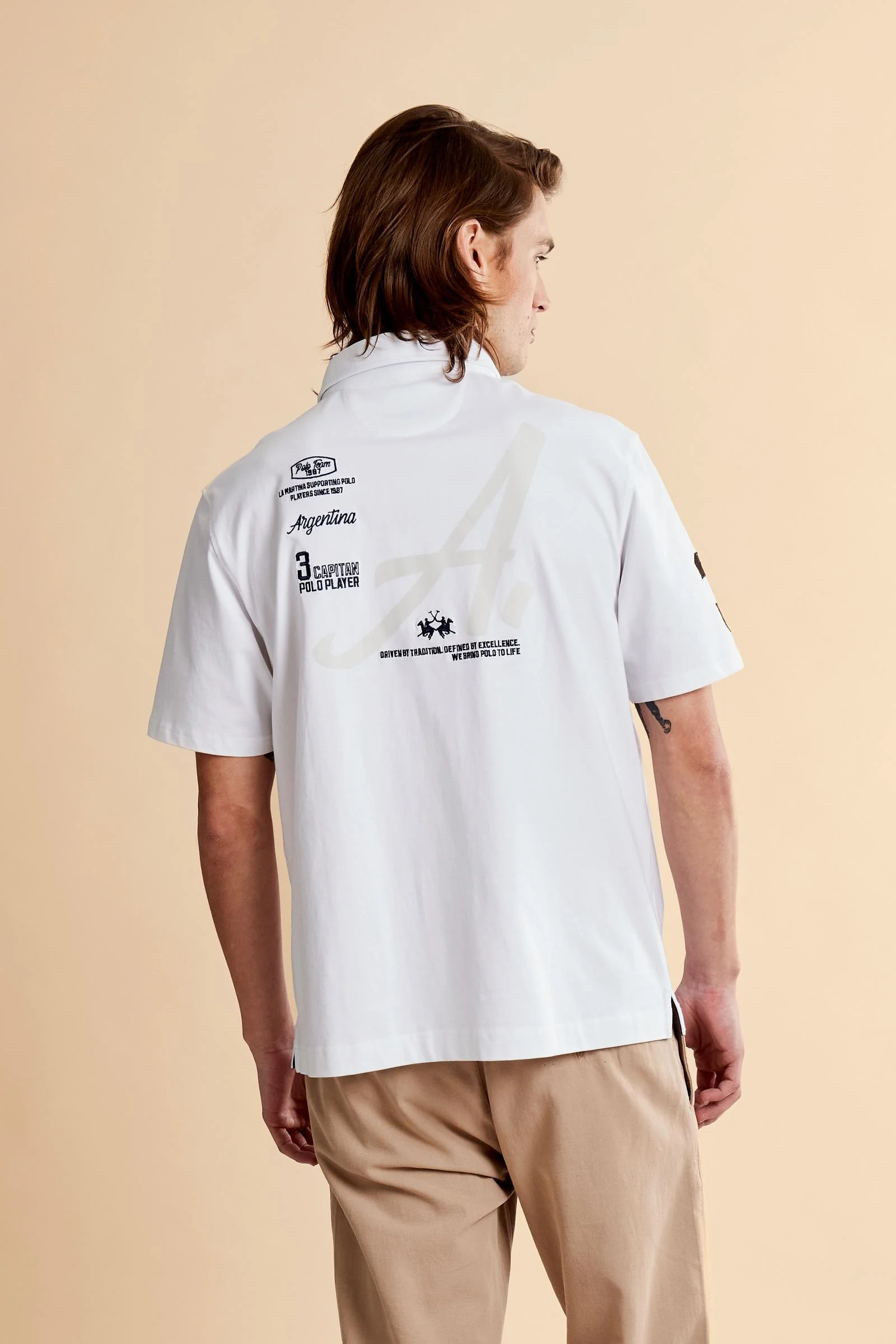 Herren Poloshirt aus Heavy Cotton Jersey Captain 3 - Cuthbert - Image 4