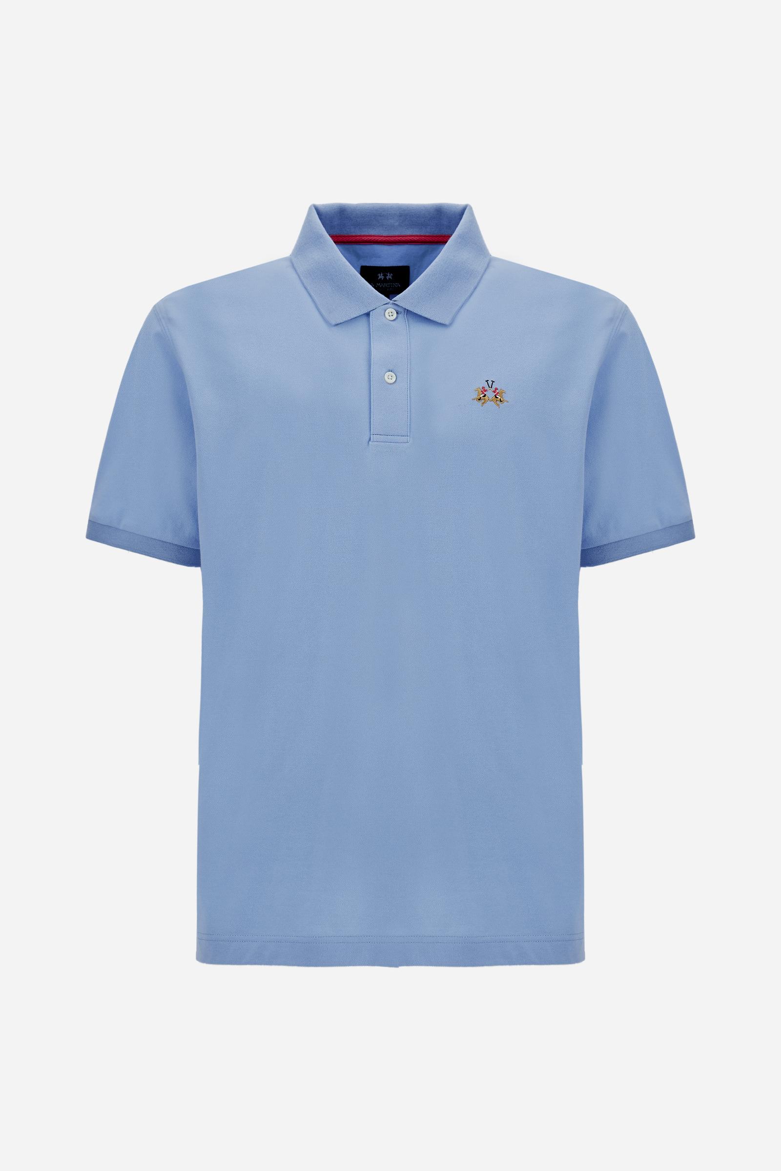 Herren Poloshirt aus Stretch-Piqué mit Trikolore-Logo - Eduardo - Image 5