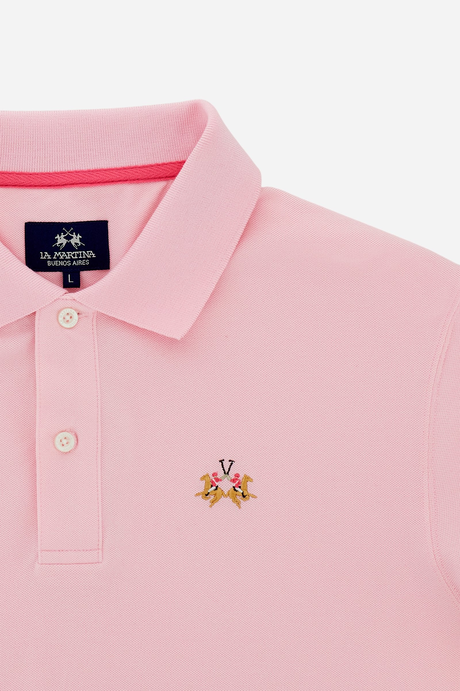 Herren Poloshirt aus Stretch-Piqué mit Trikolore-Logo - Eduardo - Image 8