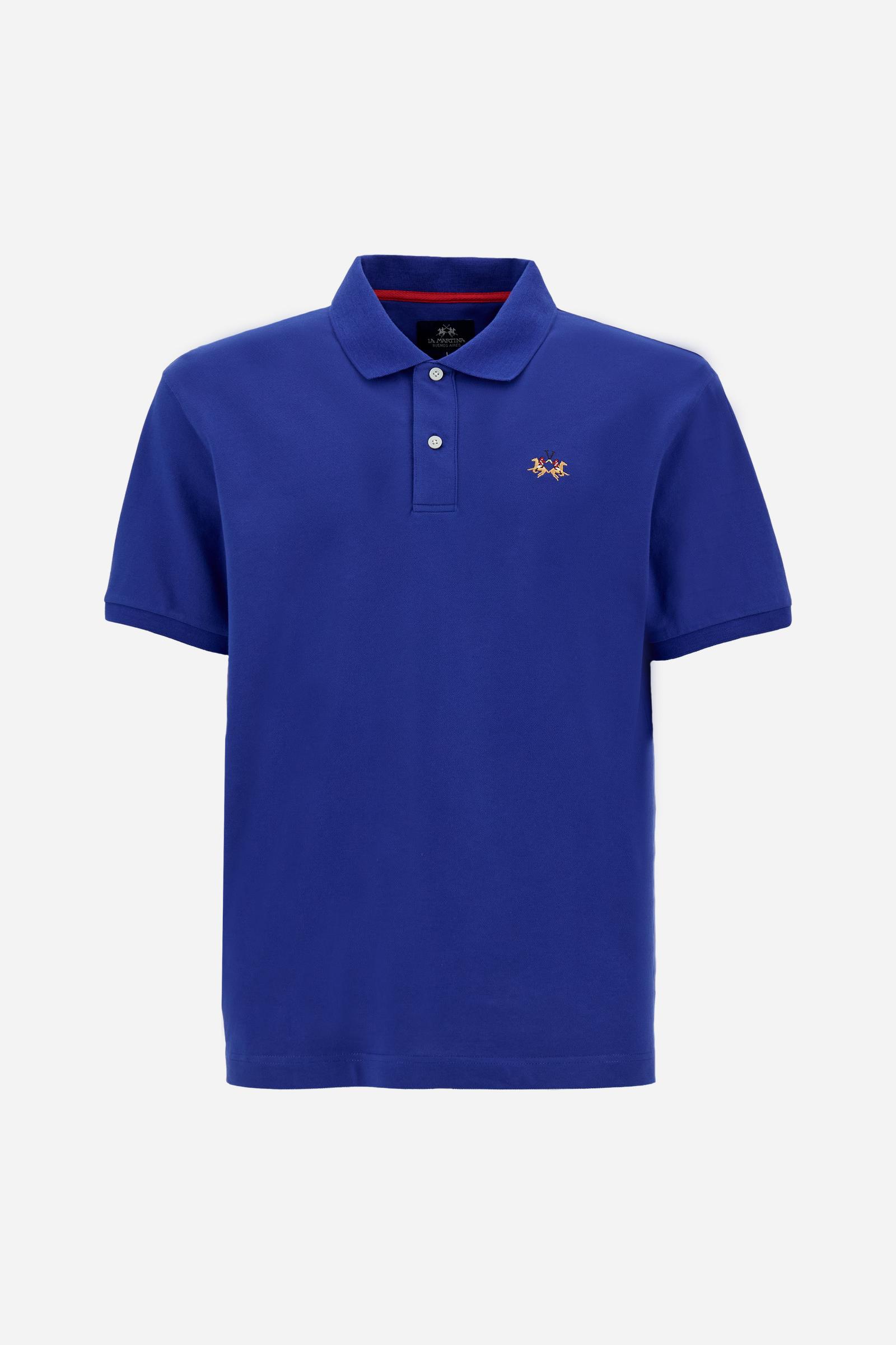 Herren Poloshirt aus Stretch-Piqué mit Trikolore-Logo - Eduardo - Image 5