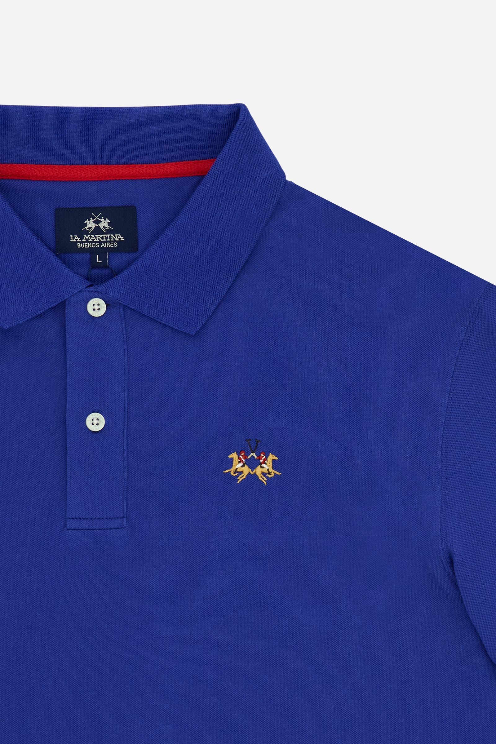 Herren Poloshirt aus Stretch-Piqué mit Trikolore-Logo - Eduardo - Image 8