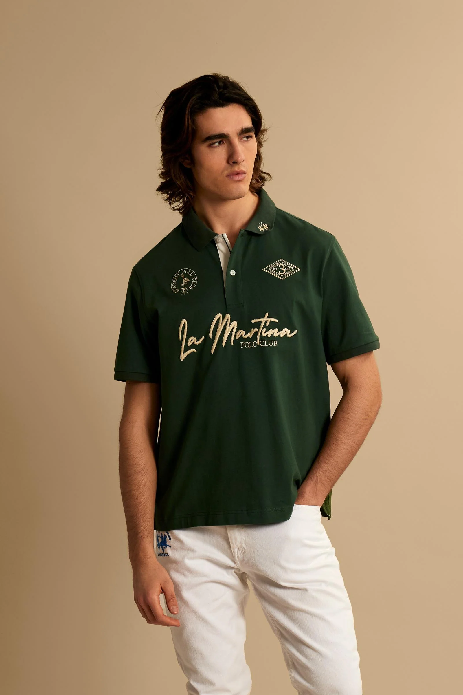 Herren Poloshirt Baumwolljersey Academy Polo Club - Cal