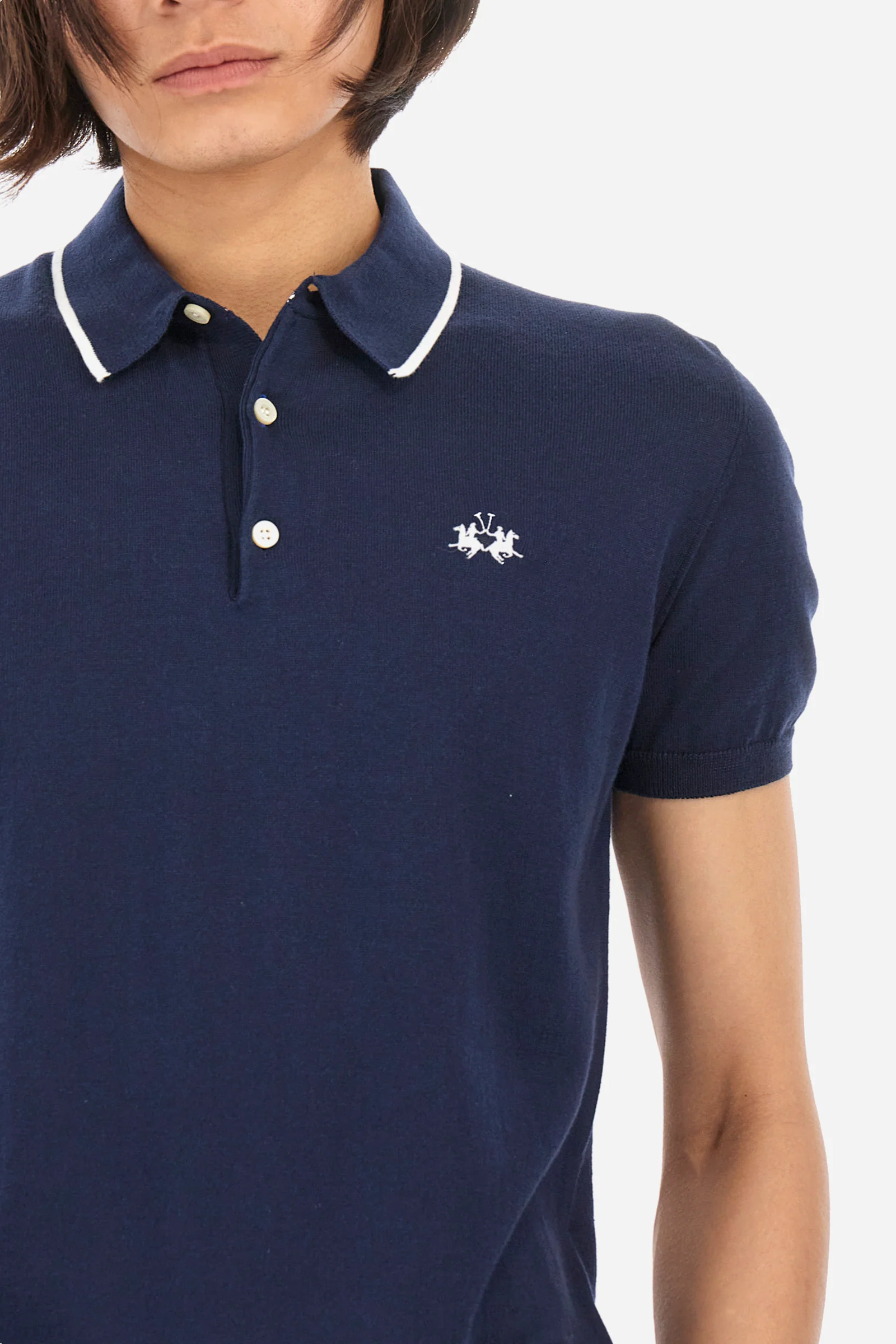 Herren-Poloshirt mit kurzen Ärmeln aus Baumwolle im Regular Fit - Image 3