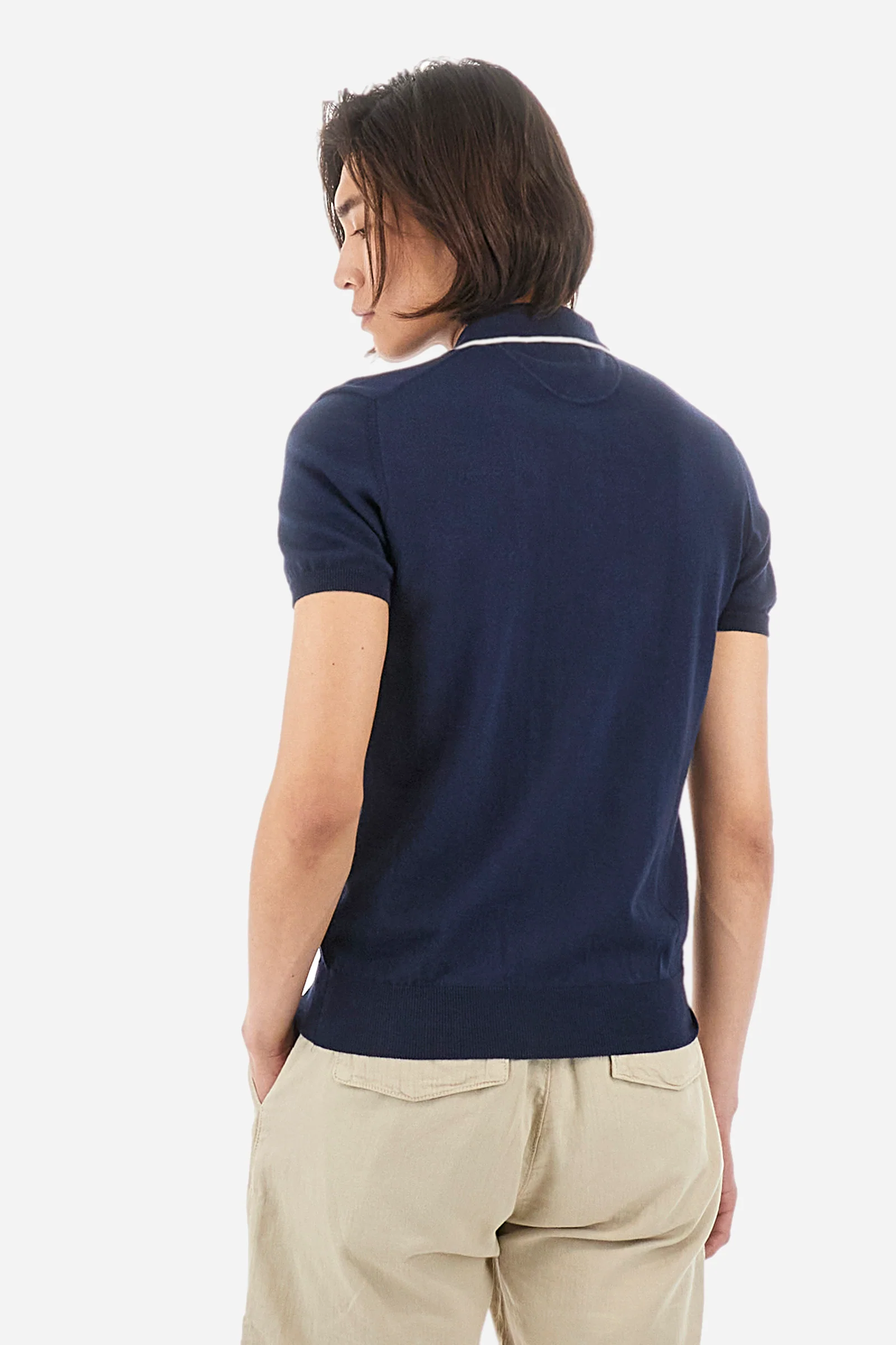 Herren-Poloshirt mit kurzen Ärmeln aus Baumwolle im Regular Fit - Image 4
