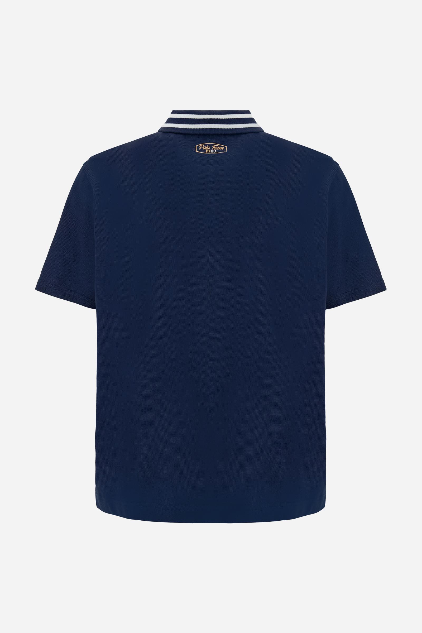 Herren-Poloshirt mit kurzen Ärmeln aus Baumwollpiqué Argentina - Cade - Image 6
