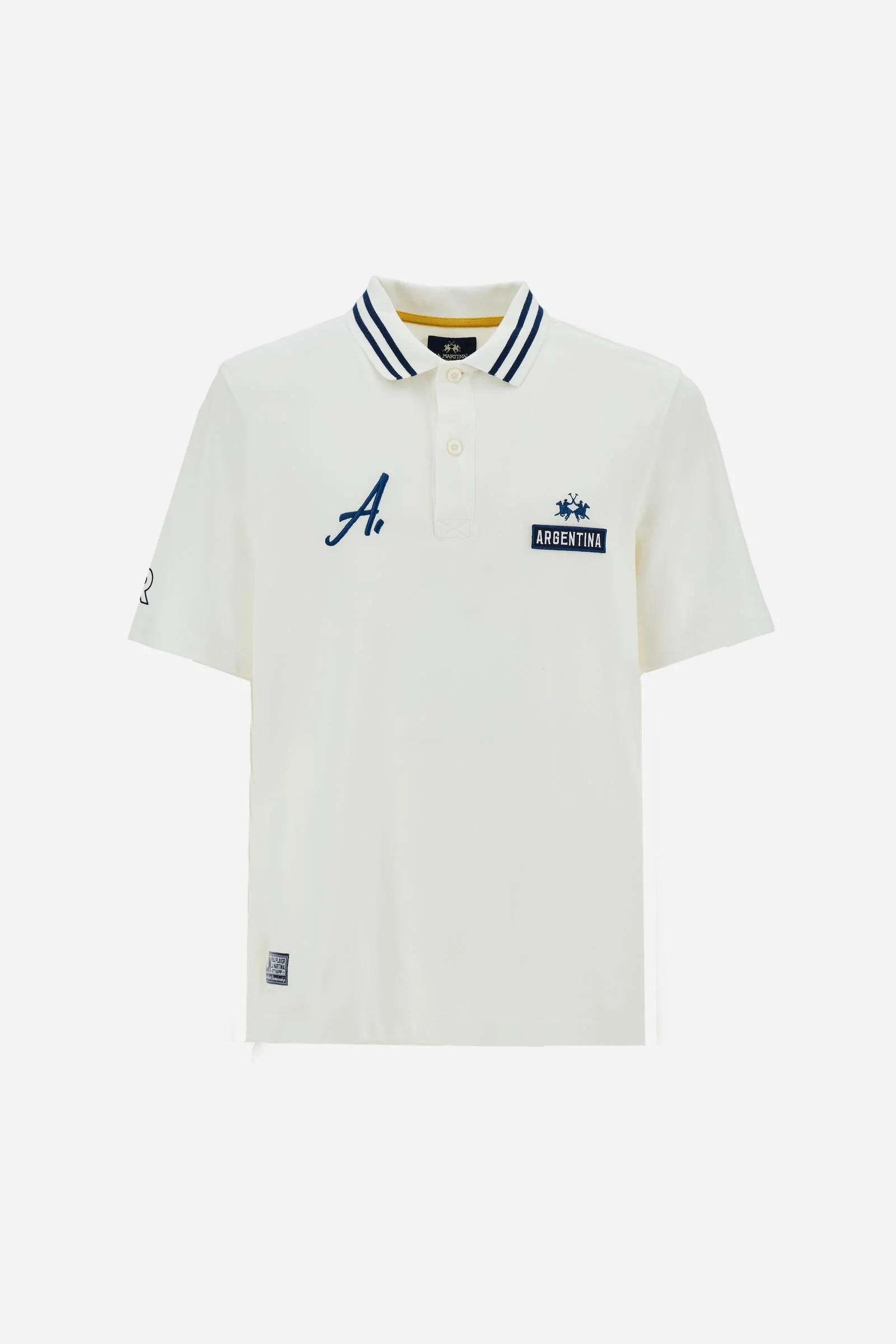 Herren-Poloshirt mit kurzen Ärmeln aus Baumwollpiqué Argentina - Cade - Image 5