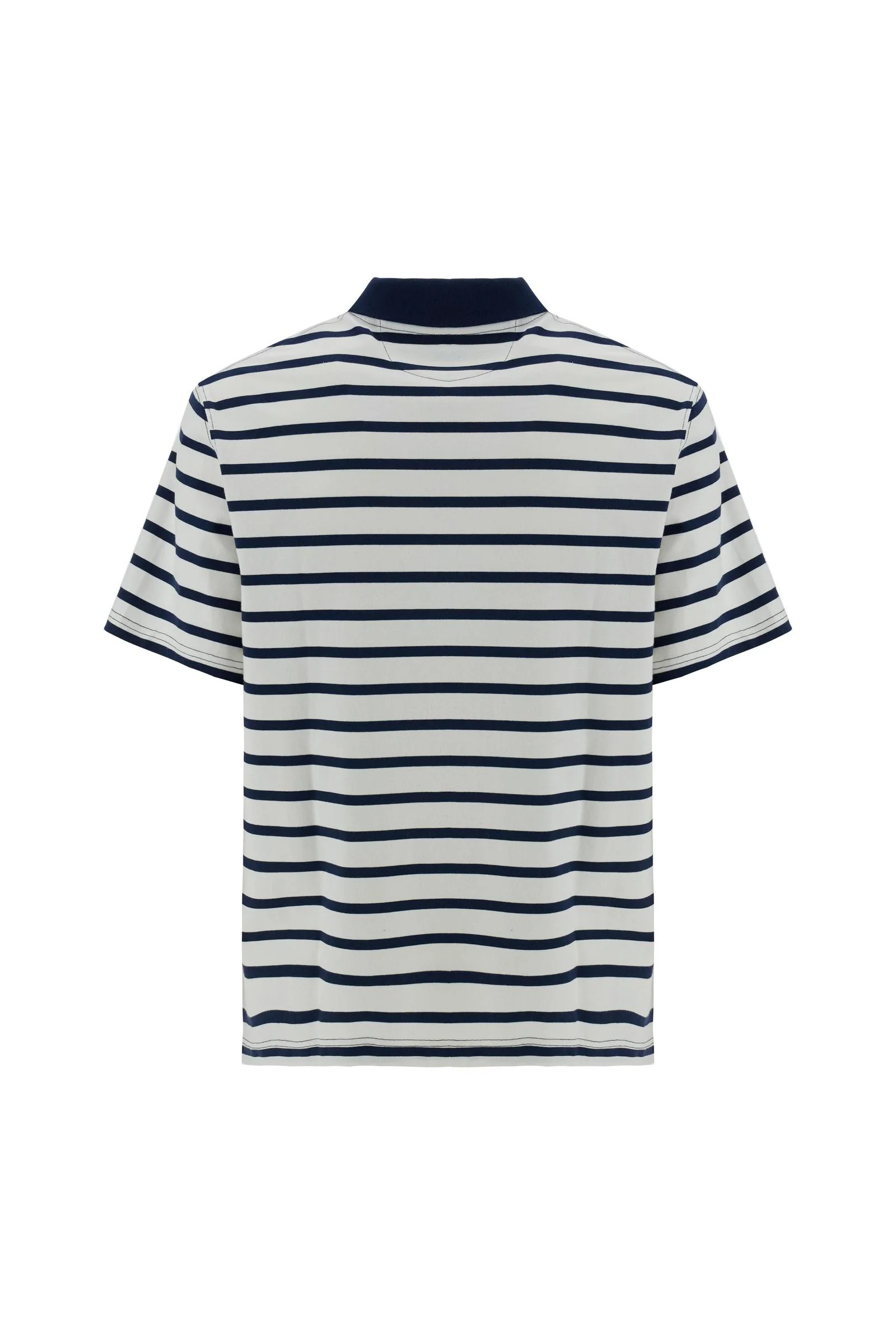 Herren-Poloshirt mit kurzen Ärmeln aus gestreiftem Heavy Jersey - Claudius - Image 6