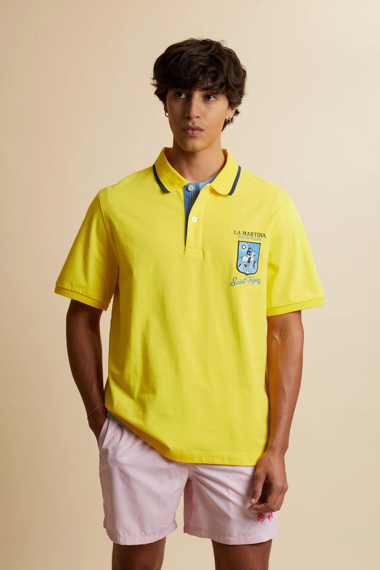 Herren Poloshirt mit kurzen Ärmeln aus Jersey Saint Tropez - Charlton