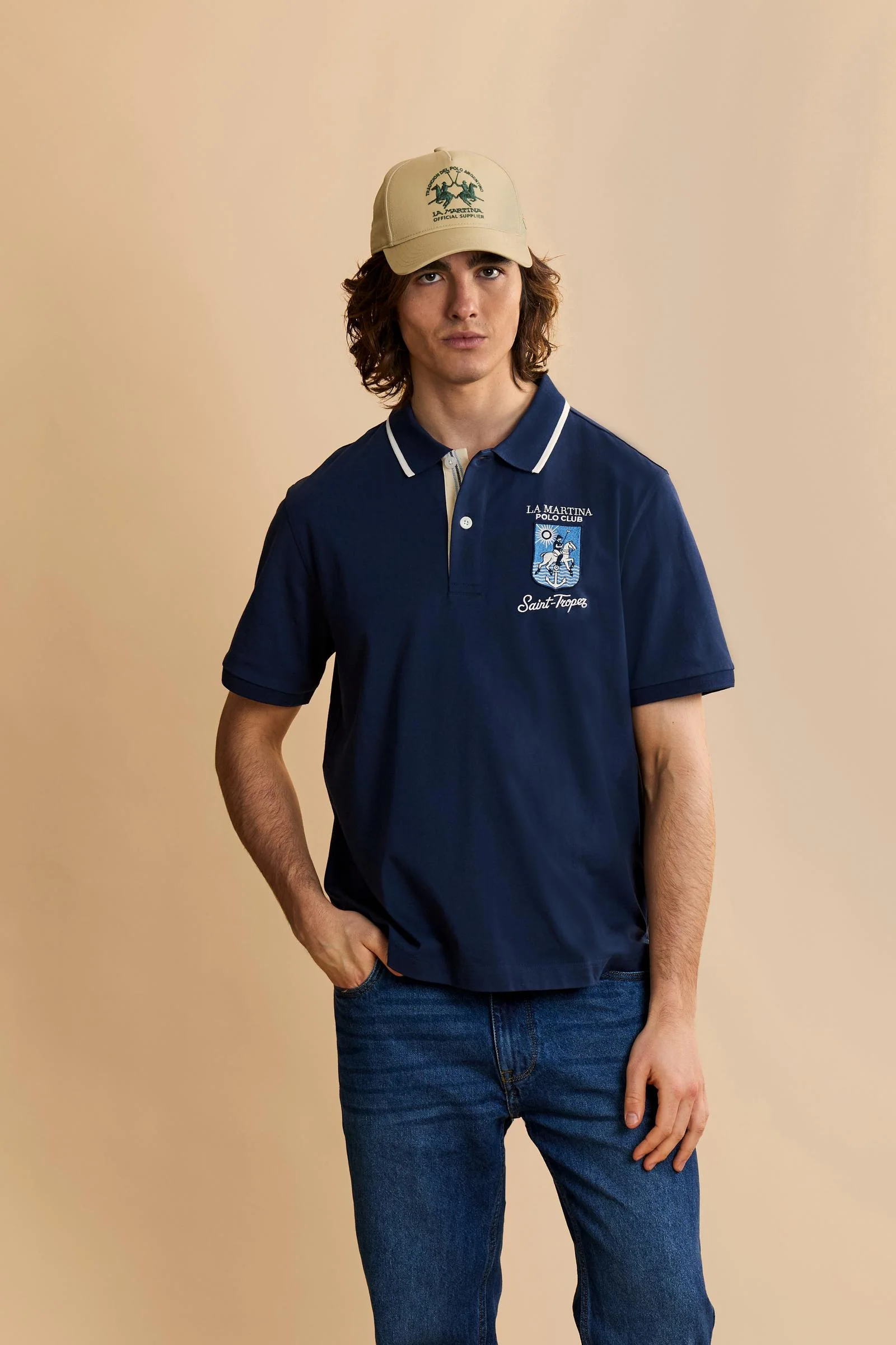 Herren Poloshirt mit kurzen Ärmeln aus Jersey Saint Tropez - Charlton