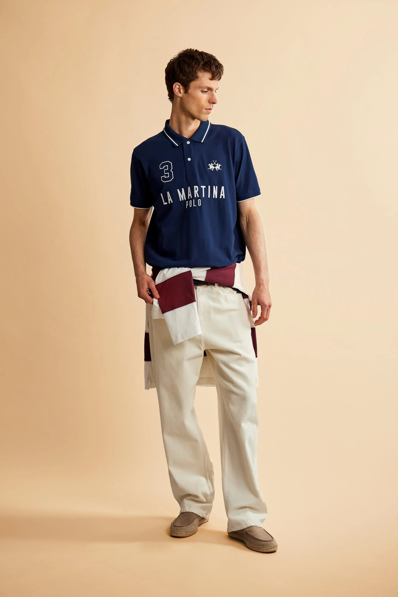 Herren Poloshirt mit kurzen Ärmeln aus Stretch-Piqué Iconic - Yeshayahu - Image 2