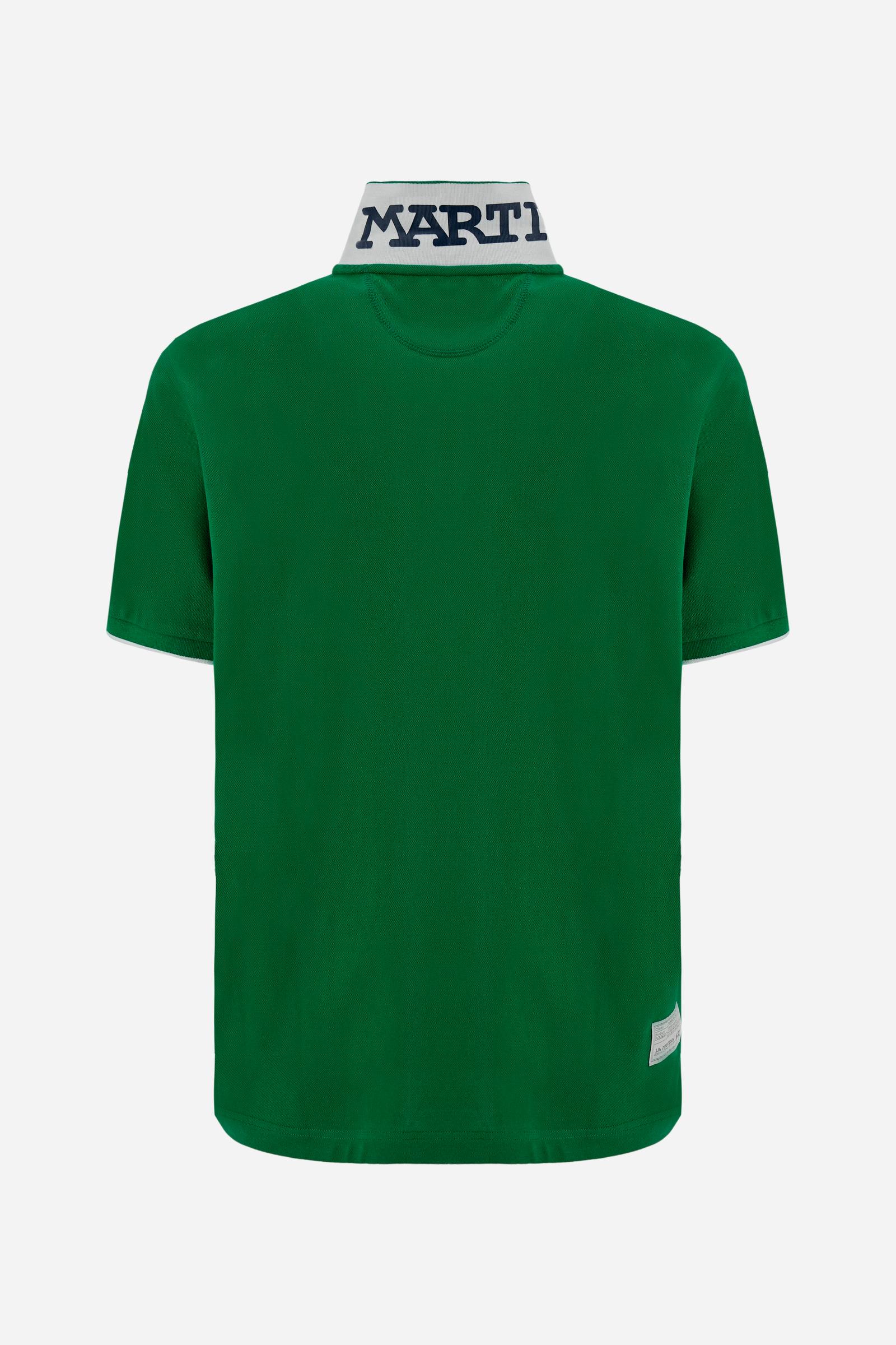 Herren Poloshirt mit kurzen Ärmeln aus Stretch-Piqué mit Iconic Team Logo - Miguel - Image 6