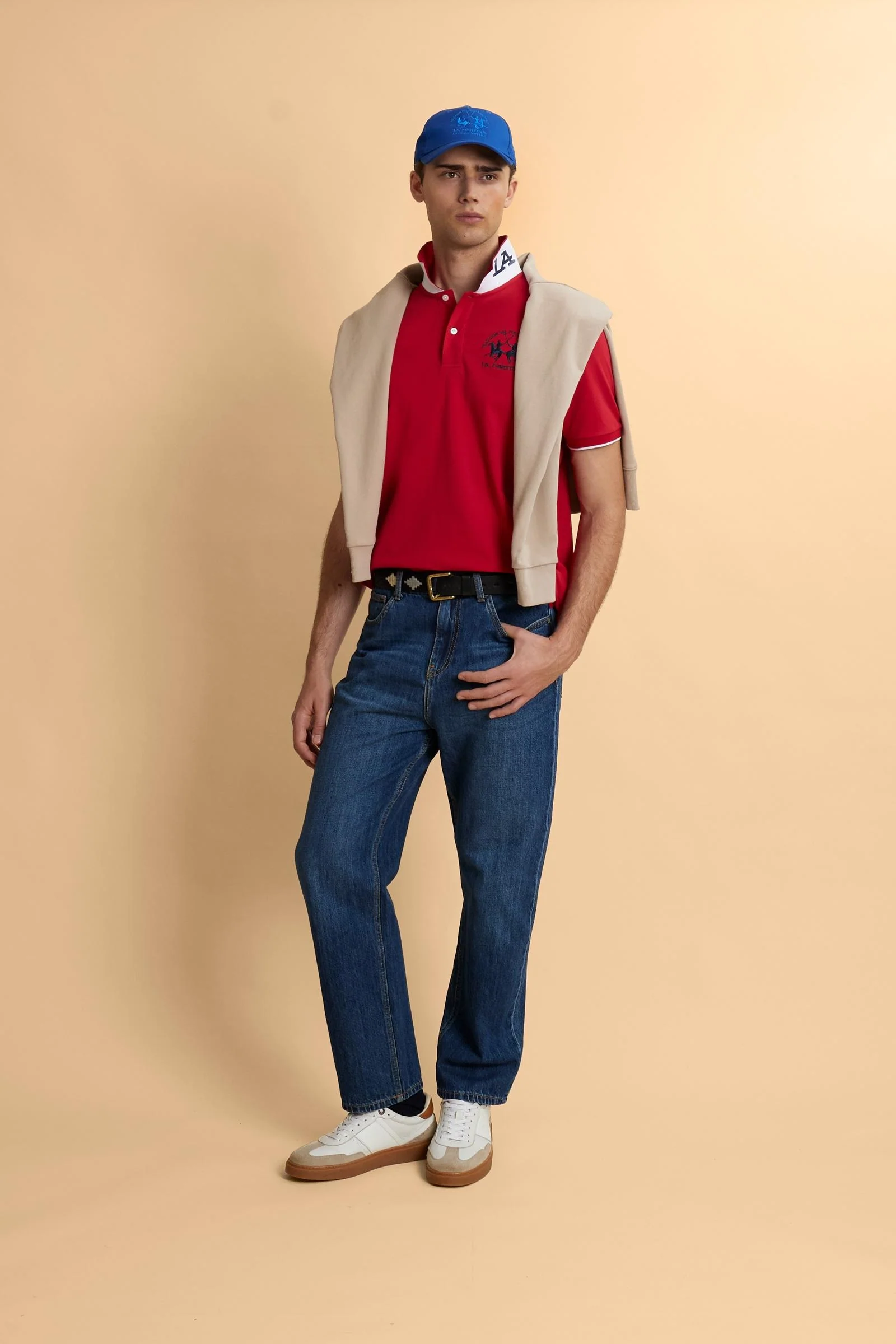 Herren Poloshirt mit kurzen Ärmeln aus Stretch-Piqué mit Iconic Team Logo - Miguel - Image 2