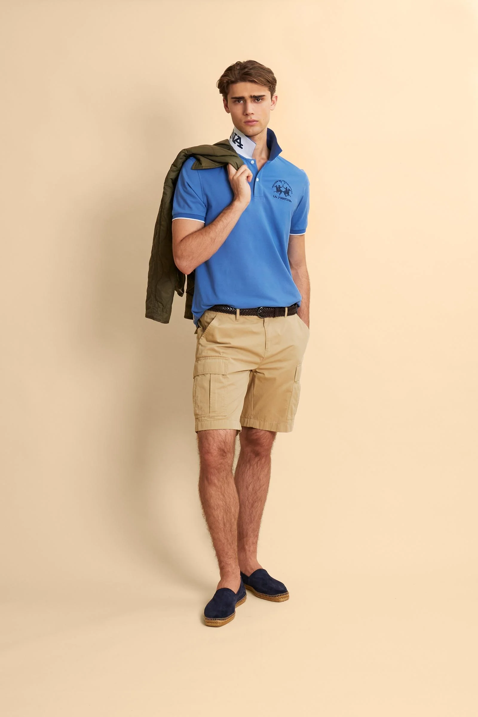 Herren Poloshirt mit kurzen Ärmeln aus Stretch-Piqué mit Iconic Team Logo - Miguel - Image 2