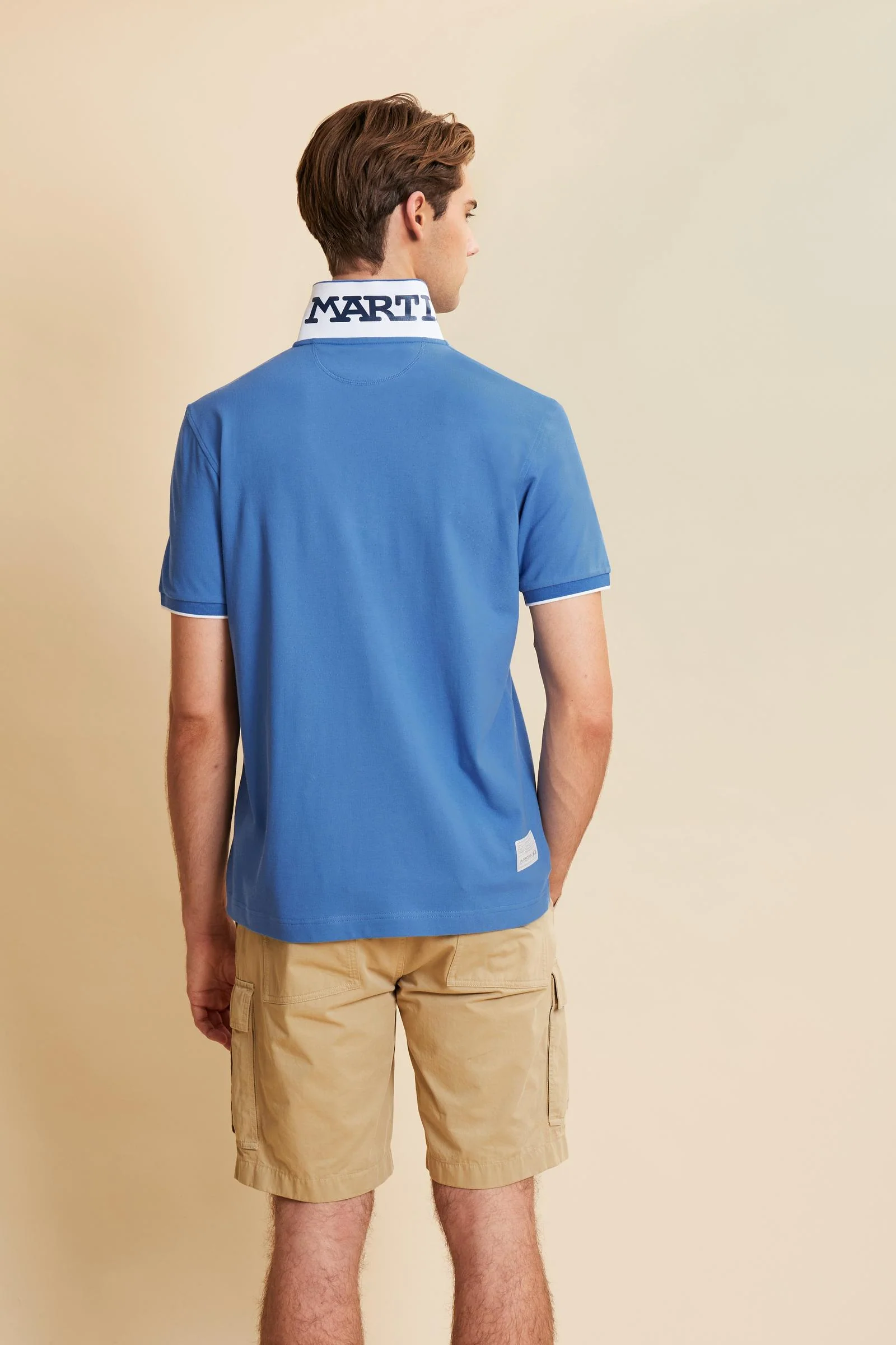 Herren Poloshirt mit kurzen Ärmeln aus Stretch-Piqué mit Iconic Team Logo - Miguel - Image 4