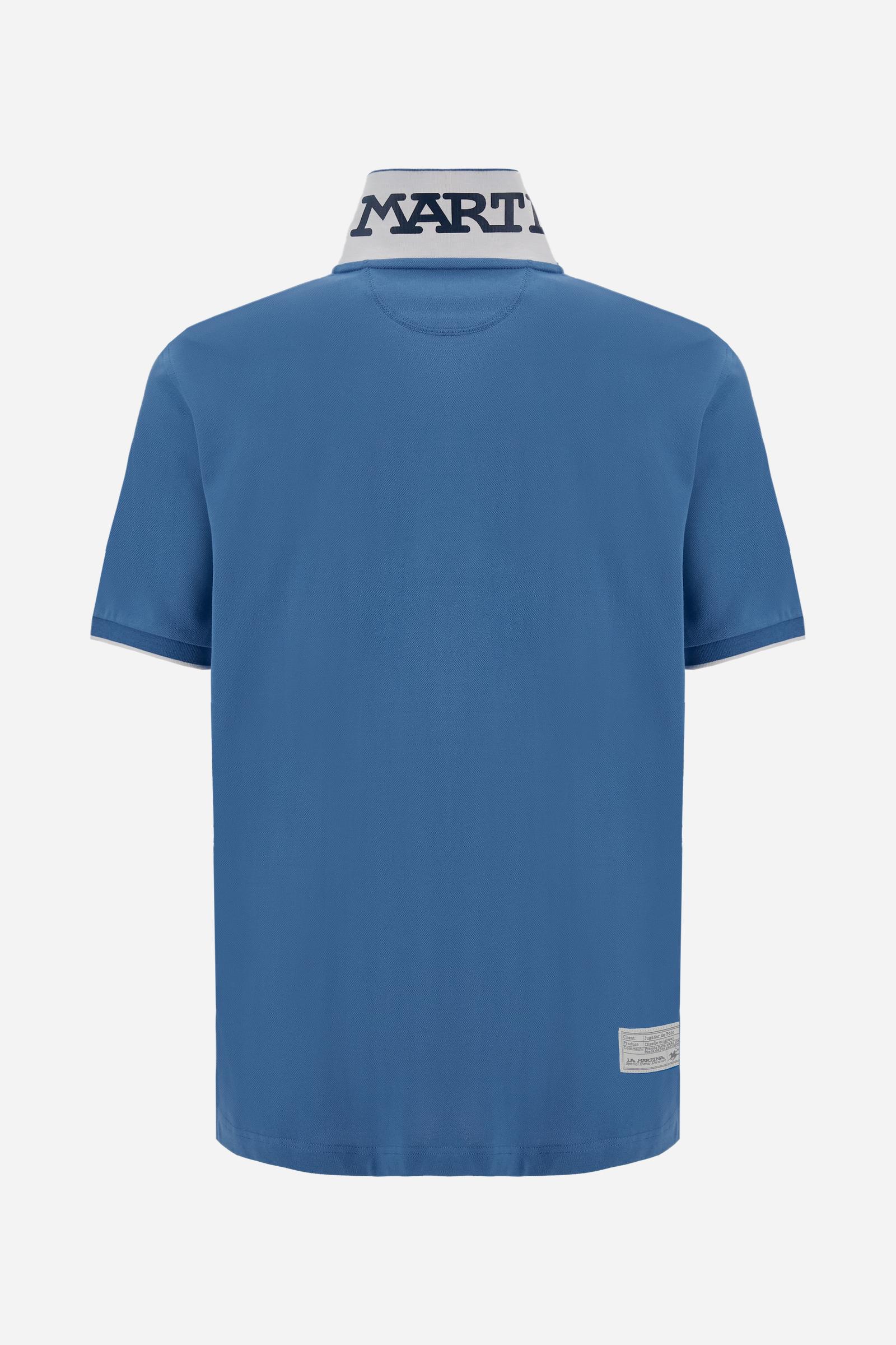Herren Poloshirt mit kurzen Ärmeln aus Stretch-Piqué mit Iconic Team Logo - Miguel - Image 6