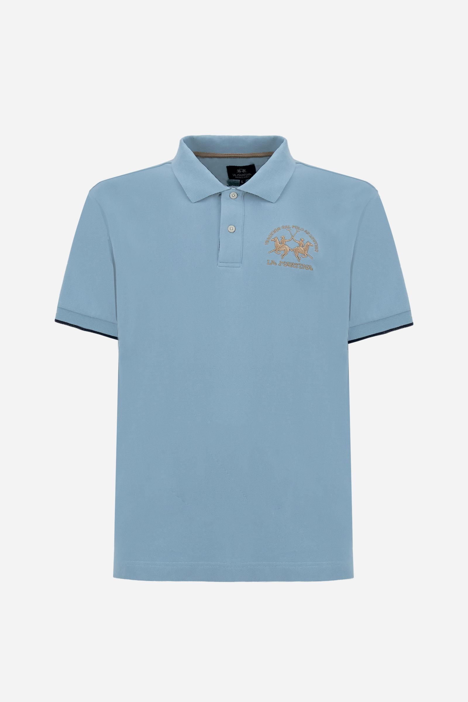 Herren Poloshirt mit kurzen Ärmeln aus Stretch-Piqué mit Iconic Team Logo - Miguel - Image 5