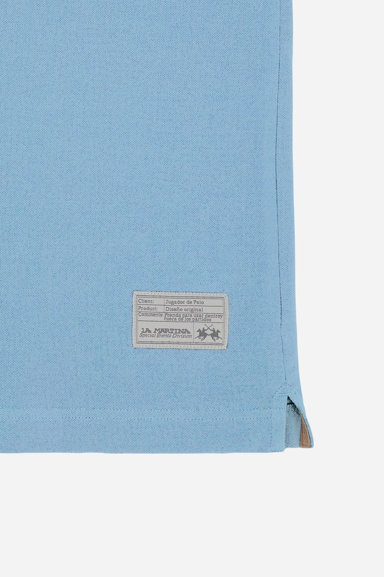 Herren Poloshirt mit kurzen Ärmeln aus Stretch-Piqué mit Iconic Team Logo - Miguel - Image 7
