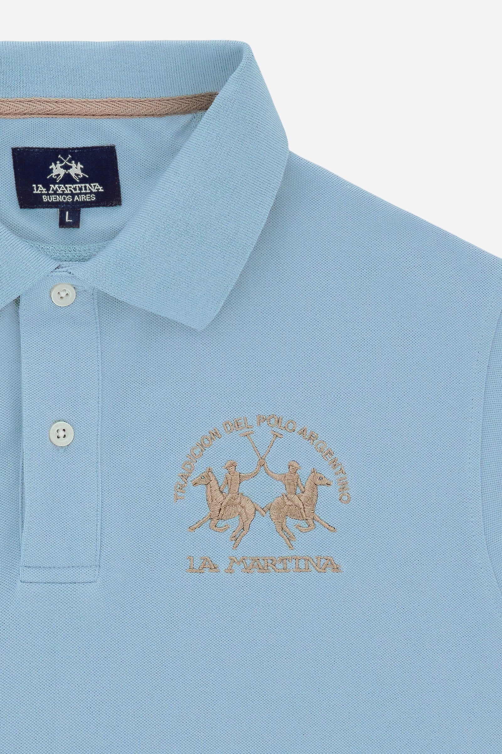 Herren Poloshirt mit kurzen Ärmeln aus Stretch-Piqué mit Iconic Team Logo - Miguel - Image 8