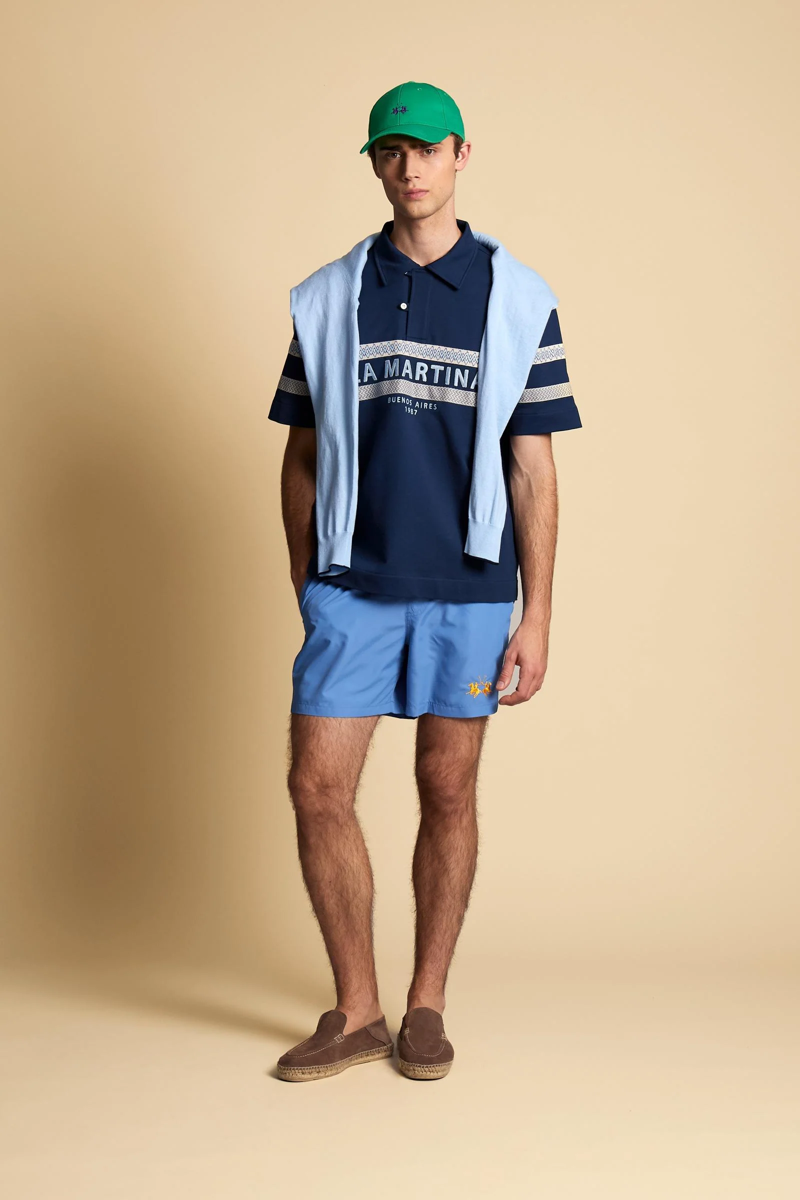 Herren Poloshirt Piqué geometrische Streifen - Colbert - Image 2