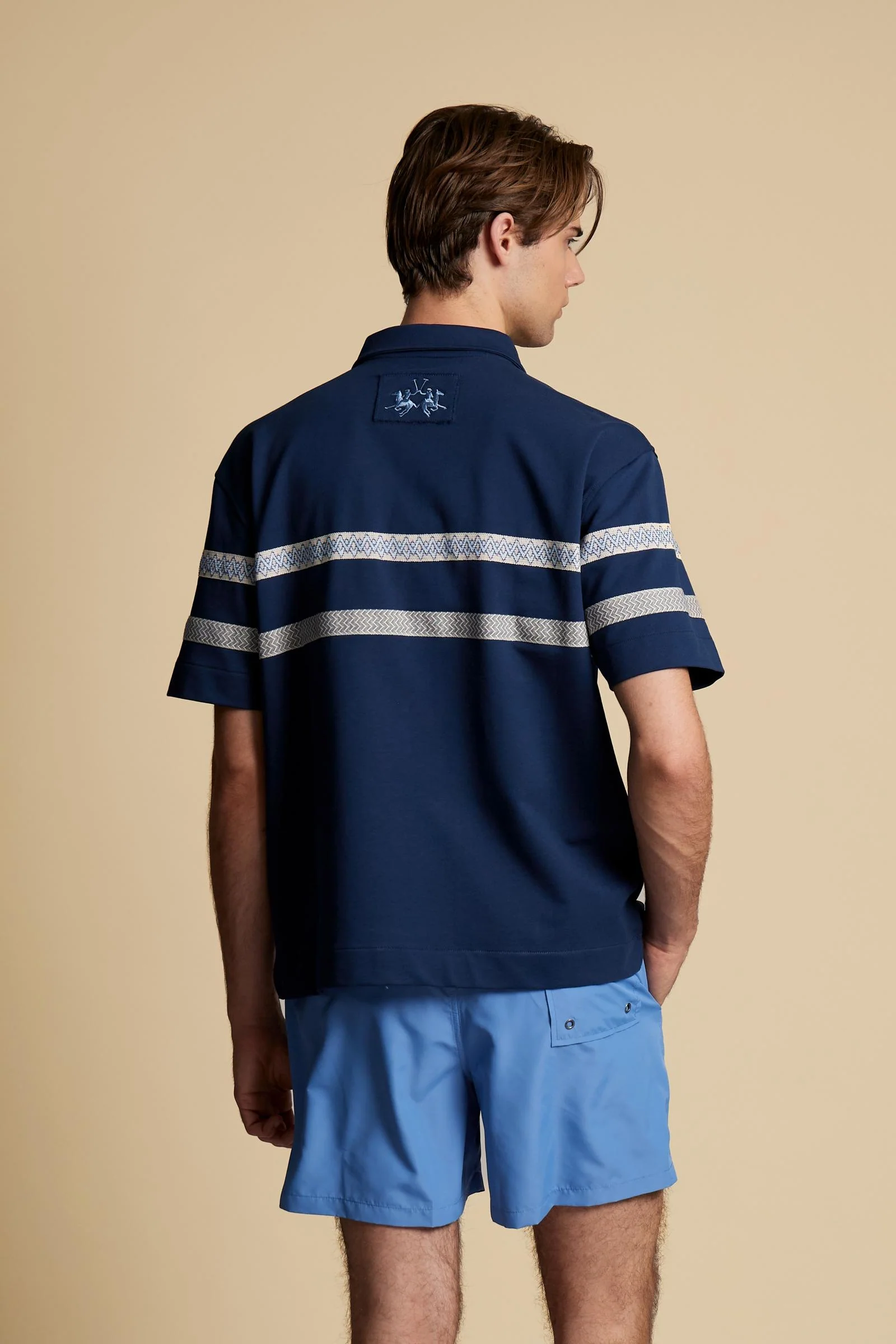 Herren Poloshirt Piqué geometrische Streifen - Colbert - Image 4