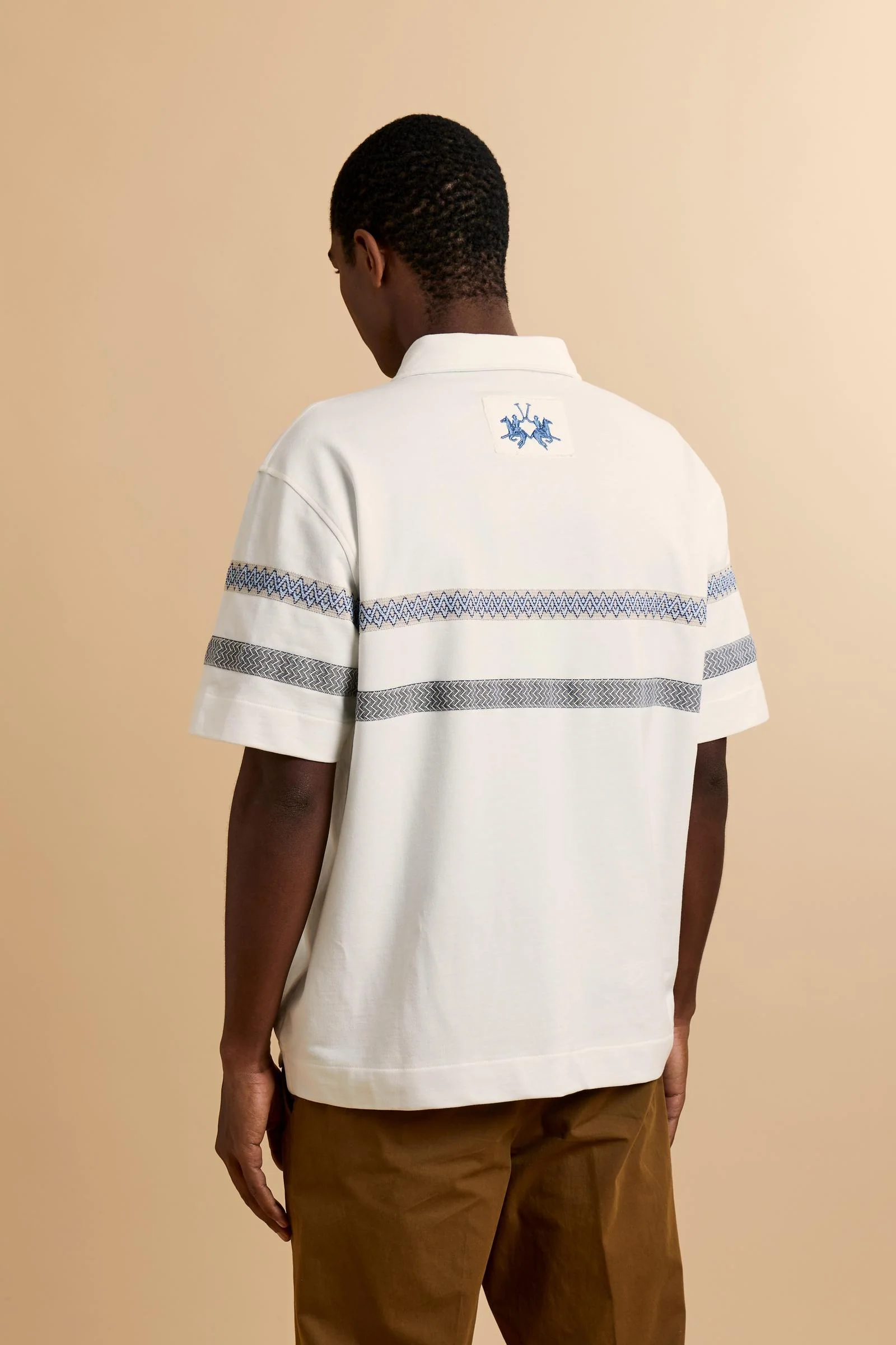 Herren Poloshirt Piqué geometrische Streifen - Colbert - Image 4