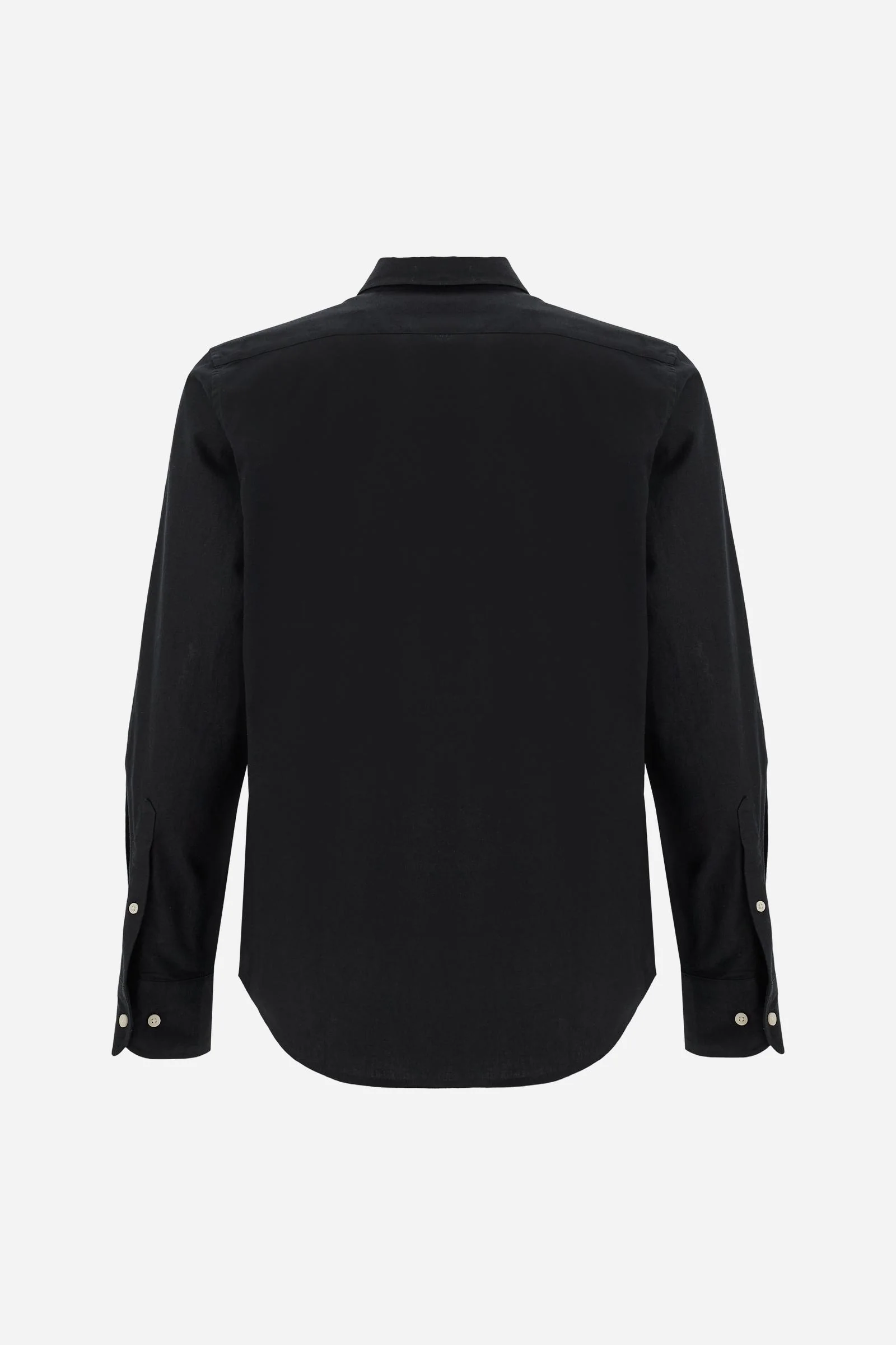 Herren Regular Fit Hemd aus Baumwolle und Leinen mit kleinem Logo - Rodolfo - Image 6
