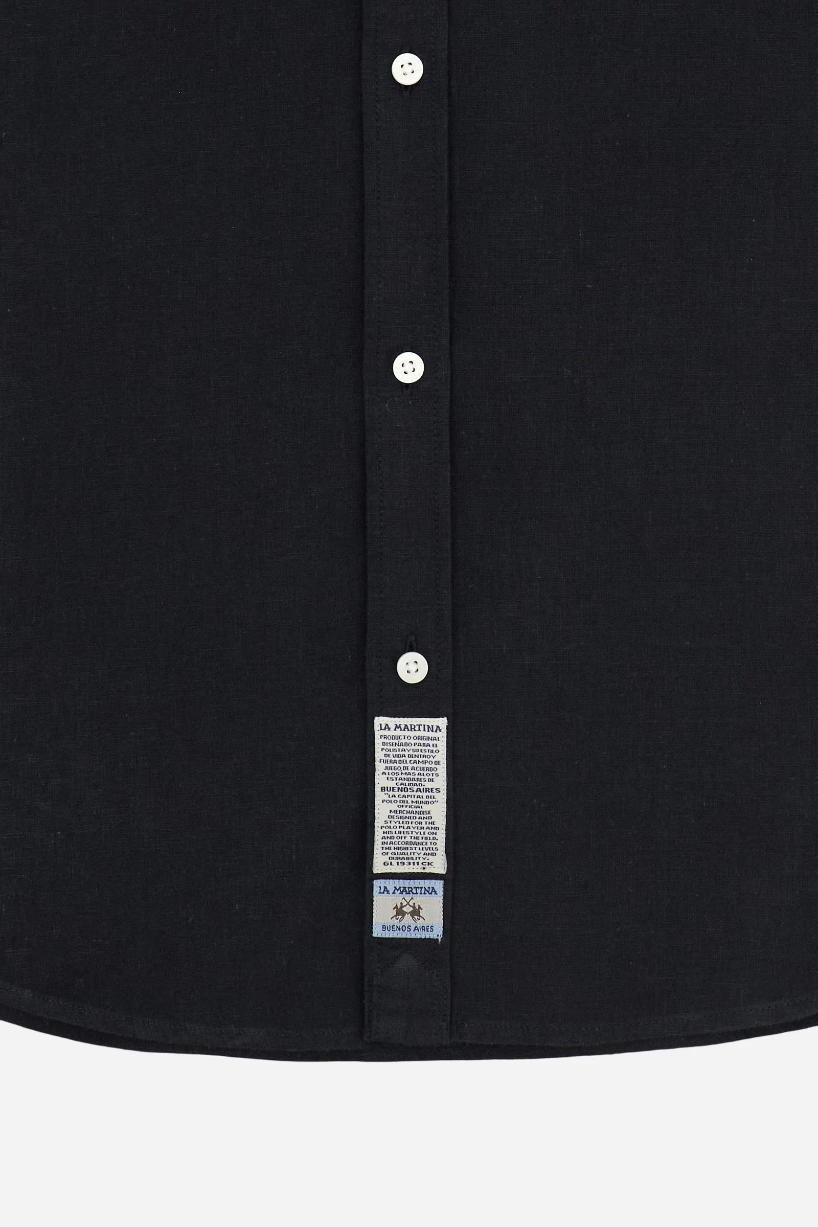 Herren Regular Fit Hemd aus Baumwolle und Leinen mit kleinem Logo - Rodolfo - Image 7