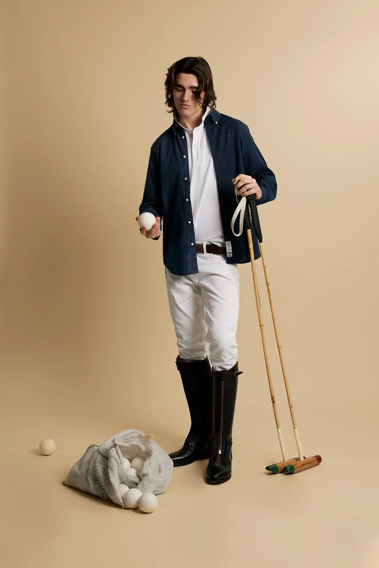 Herren Regular Fit Hemd aus Baumwolle und Leinen mit kleinem Logo - Rodolfo - Image 2