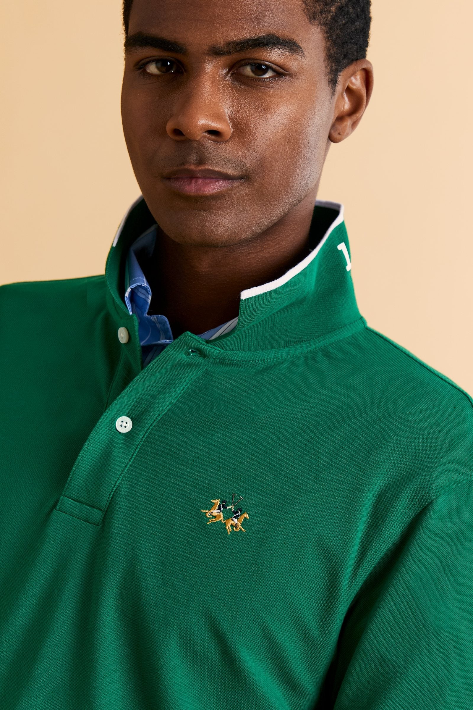 Herren Regular-Fit Poloshirt aus Stretch-Piqué Essential – Russell - Image 3