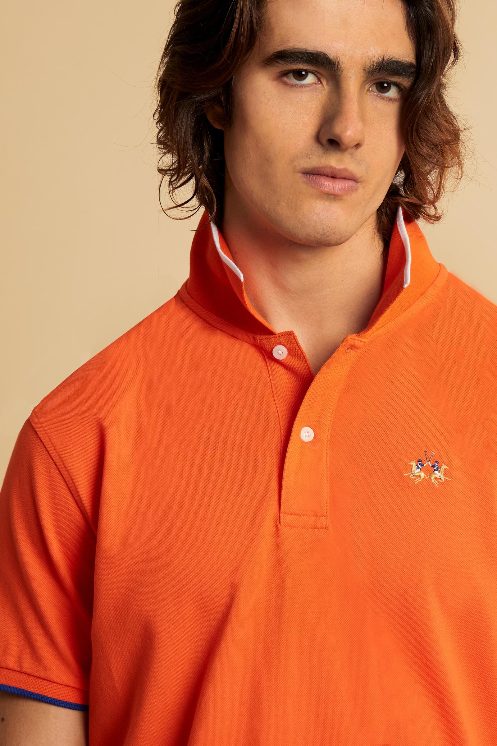 Herren Regular-Fit Poloshirt aus Stretch-Piqué Essential – Russell - Image 3
