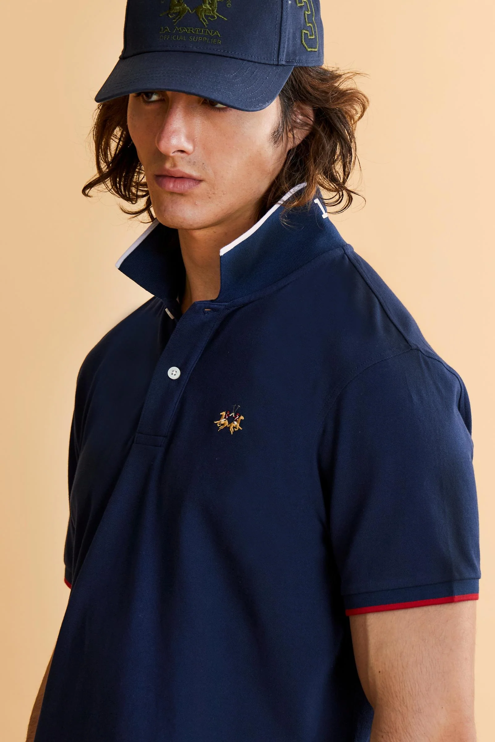 Herren Regular-Fit Poloshirt aus Stretch-Piqué Essential – Russell - Image 3