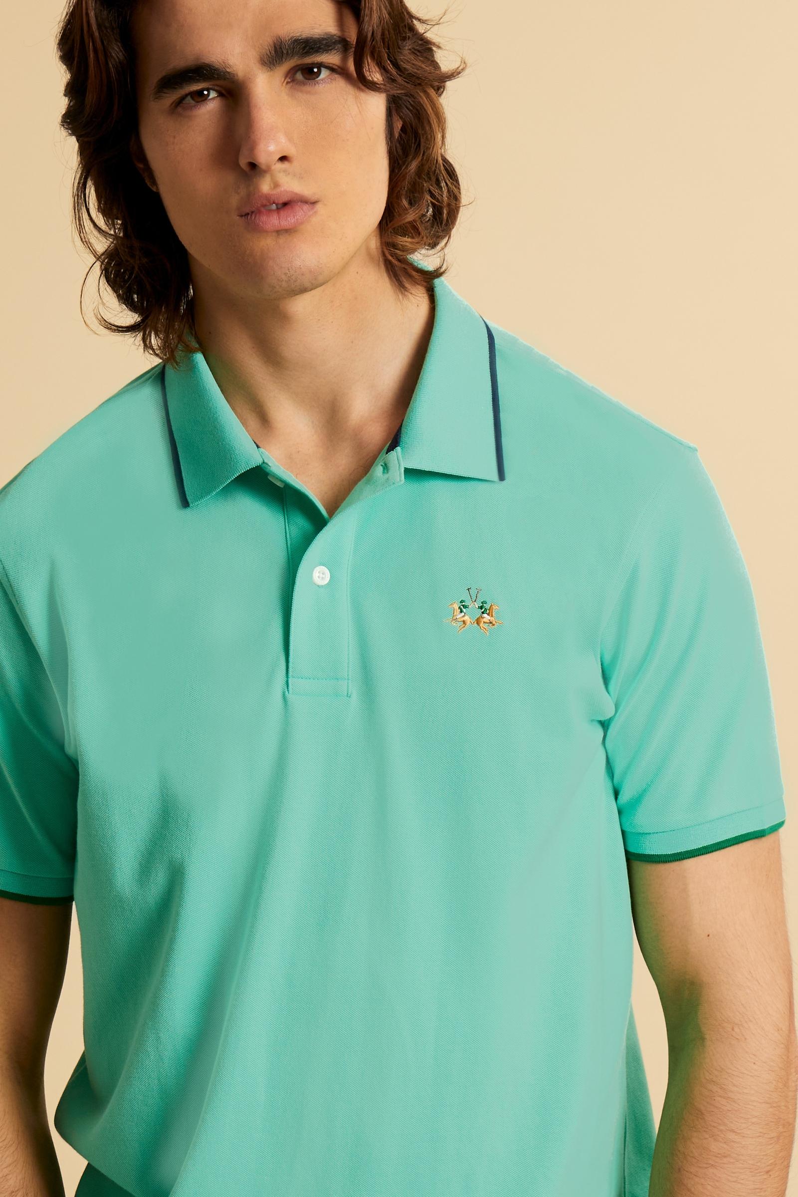 Herren Regular-Fit Poloshirt aus Stretch-Piqué Essential – Russell - Image 3