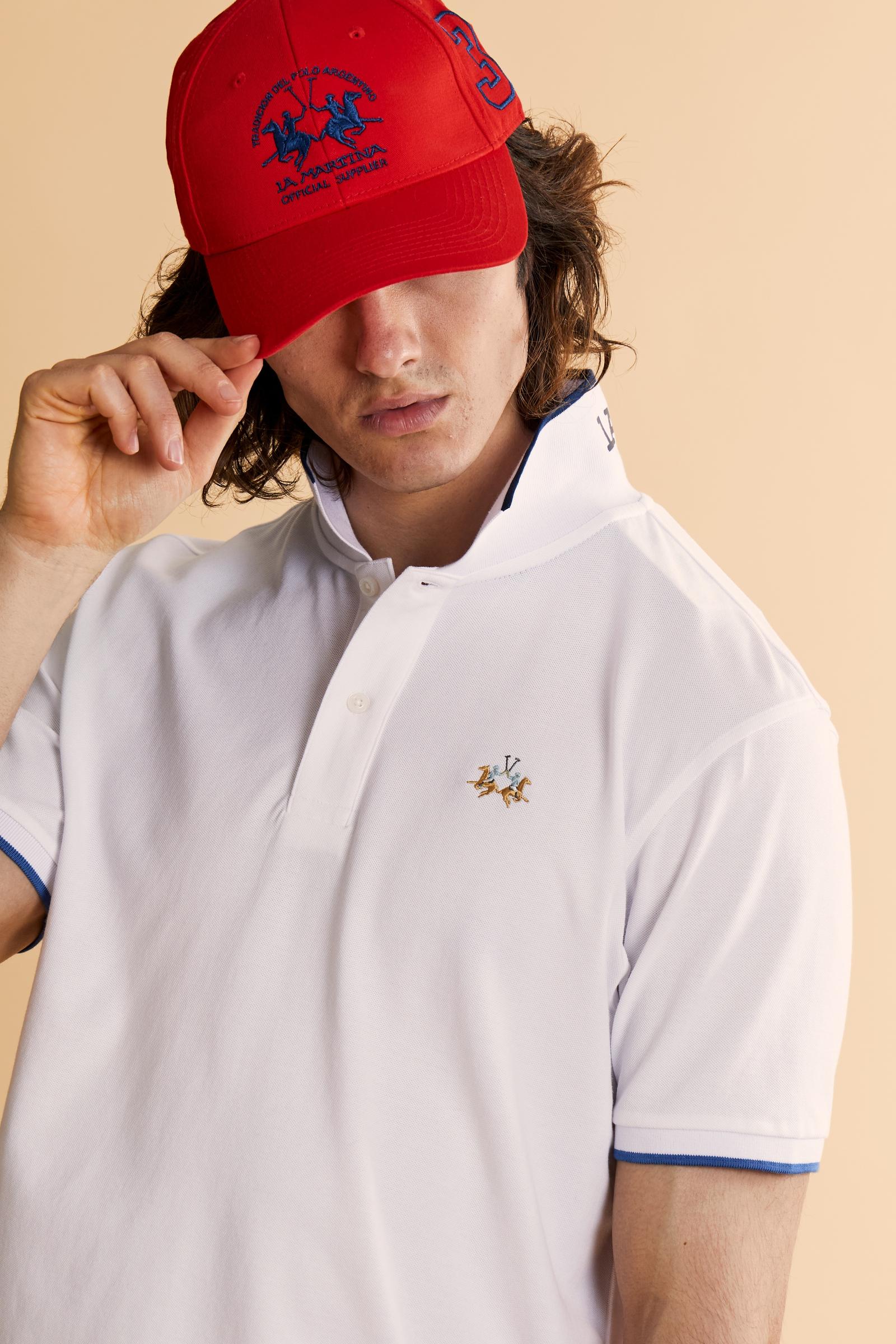 Herren Regular-Fit Poloshirt aus Stretch-Piqué Essential – Russell - Image 3