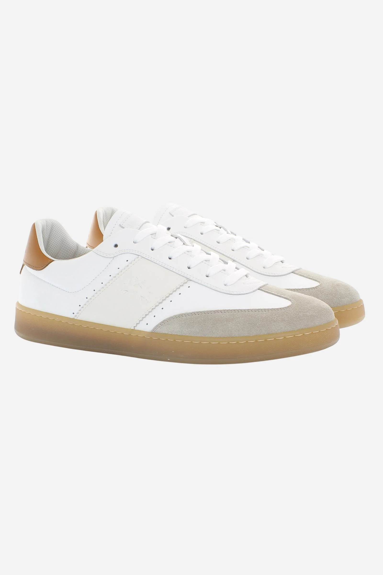 Herren Retro Court Sneaker aus Leder und Veloursleder – Sage - Image 2
